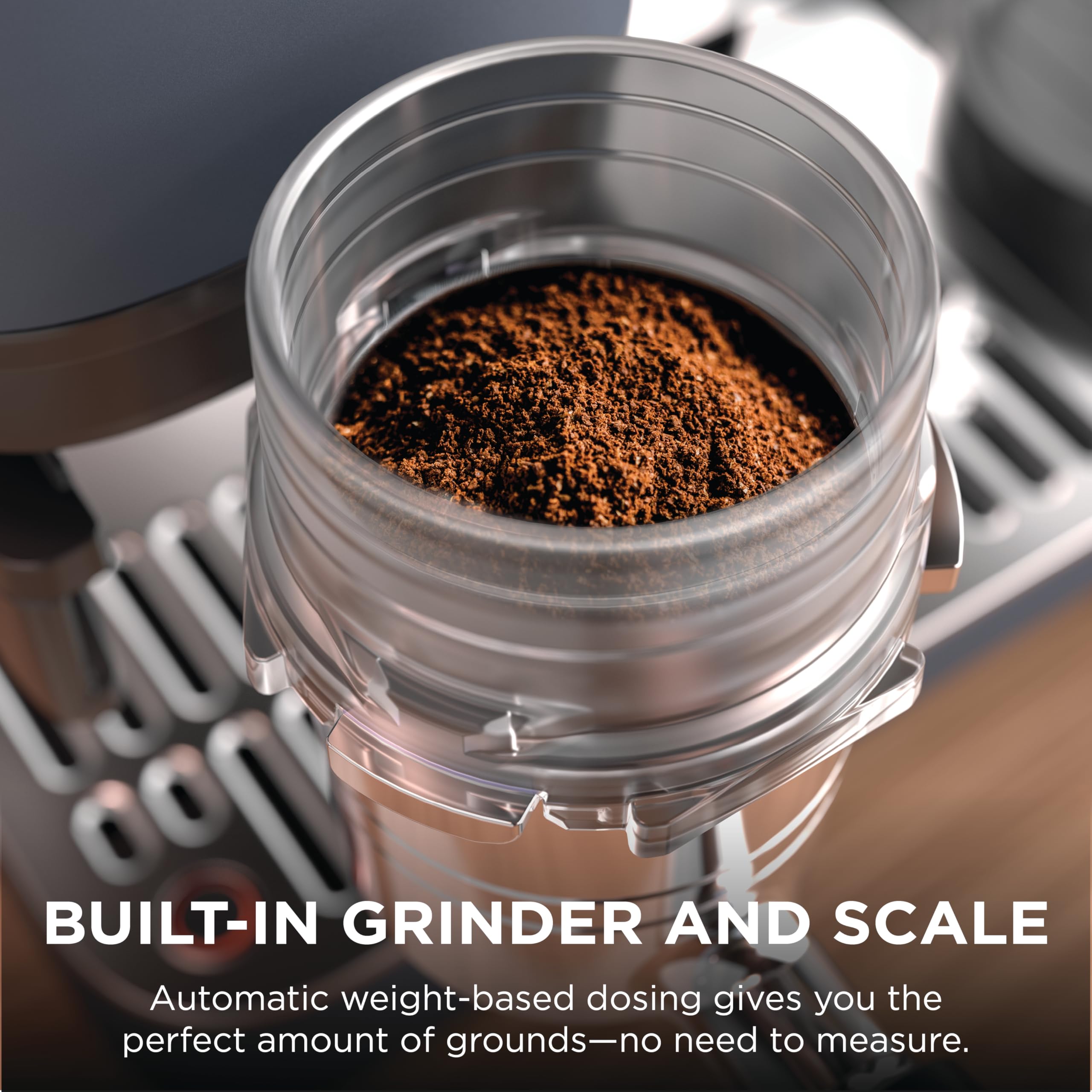 Ninja Luxe Café Premier 3-in-1 Espresso Machine, Drip Coffee, & Rapid Cold Brew | Built-in Coffee Grinder, Hands-Free Milk Frother, Assisted Tamper for Cappuccinos & Lattes | Stainless Steel | ES601