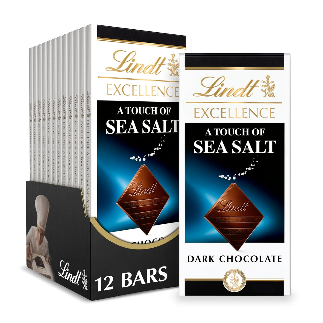 Lindt EXCELLENCE 85% Cocoa Dark Chocolate Bar, Dark Chocolate Candy, 3.5 oz. (12 Pack)