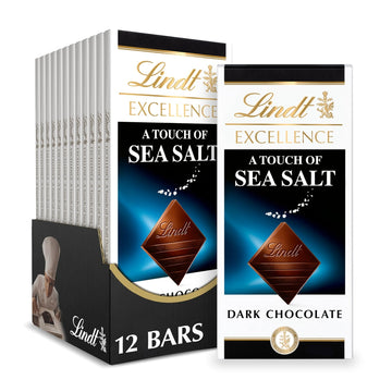 Lindt EXCELLENCE 85% Cocoa Dark Chocolate Bar, Dark Chocolate Candy, 3.5 oz. (12 Pack)