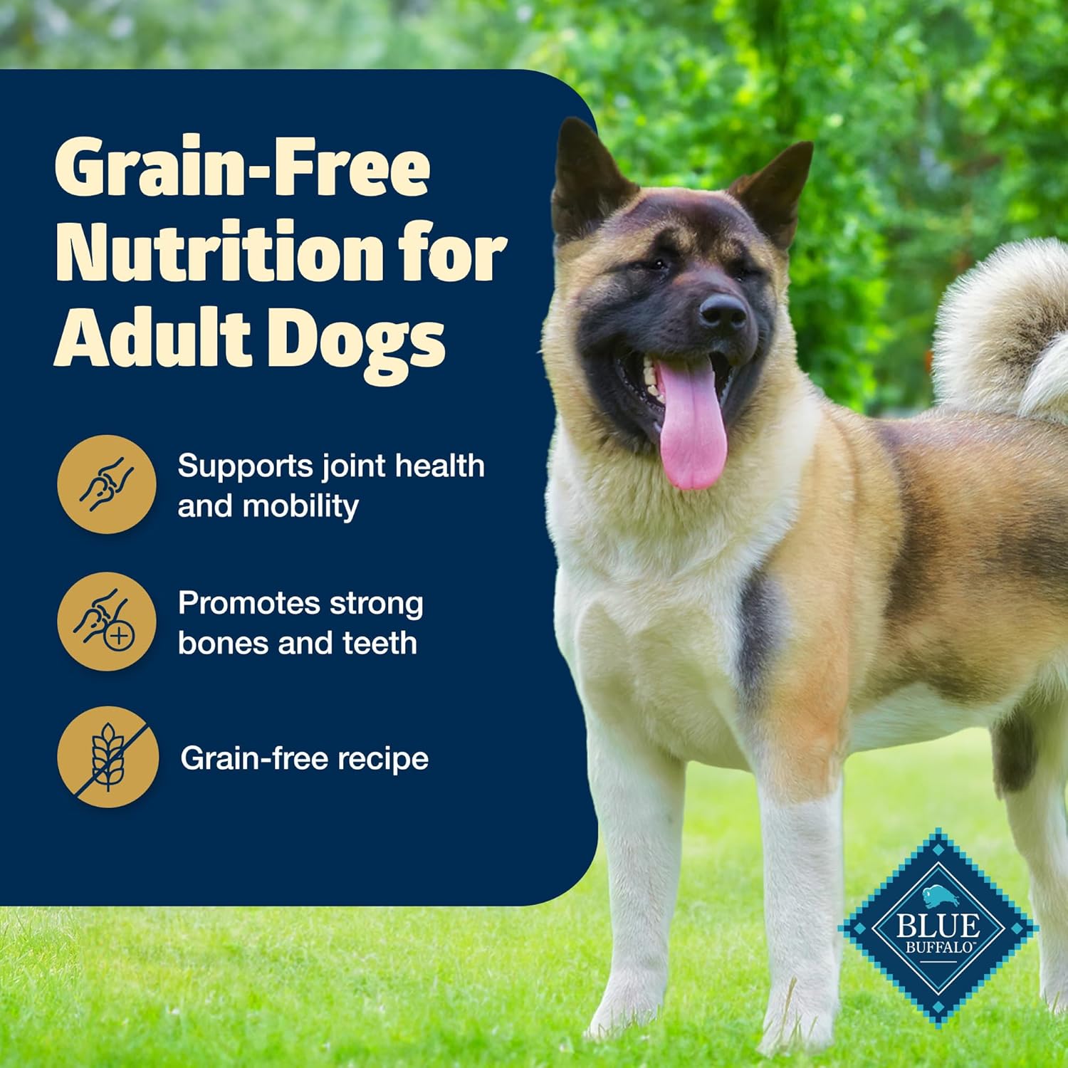 Blue Buffalo Freedom Grain-Free Healthy Weight Dry Dog Food, Complete & Balanced Nutrition for Adult Dogs, Made in The USA with Natural Ingredients, Chicken & Potatoes, 24-lb Bag