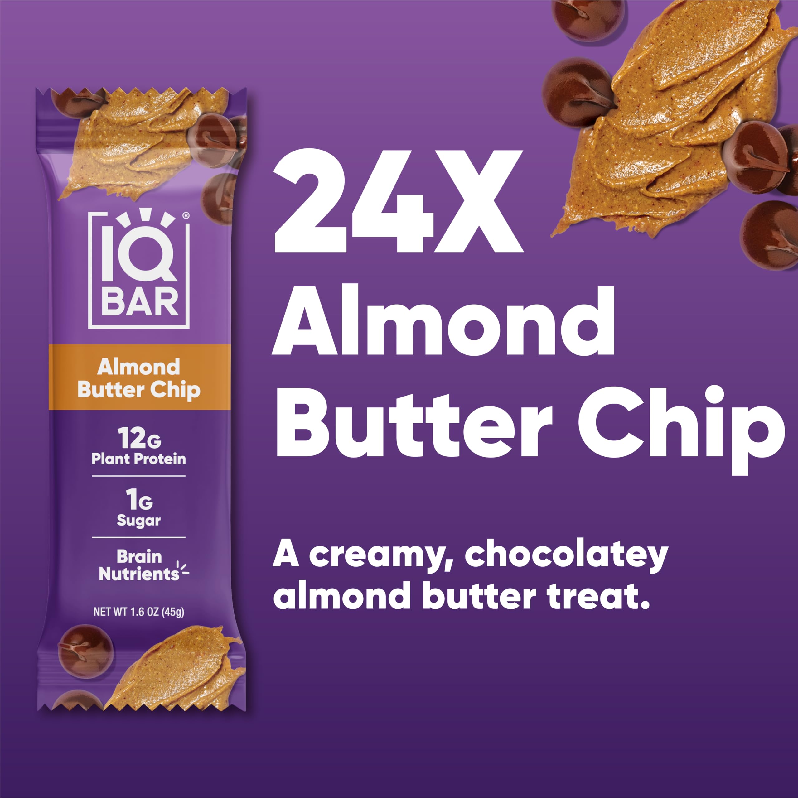 IQBAR Brain and Body Plant Protein Bars - Chocolate Lovers Variety - 36-Count - Keto, Vegan, Low Carb, High Fiber, Gluten Free, Dairy Free, Low Sugar Snack with Nutrients for Focus, Energy, Meal Replacement