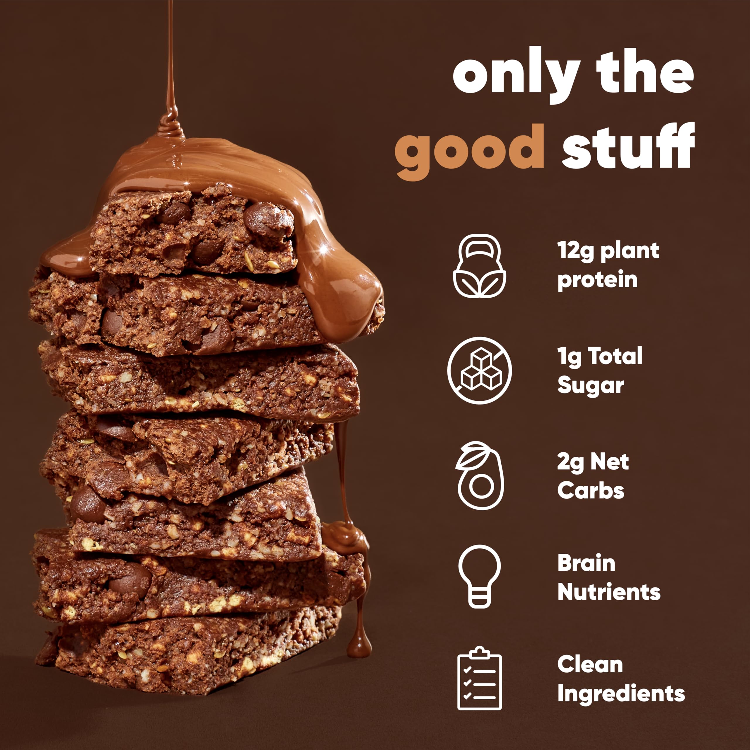 IQBAR Brain and Body Plant Protein Bars - Chocolate Lovers Variety - 36-Count - Keto, Vegan, Low Carb, High Fiber, Gluten Free, Dairy Free, Low Sugar Snack with Nutrients for Focus, Energy, Meal Replacement