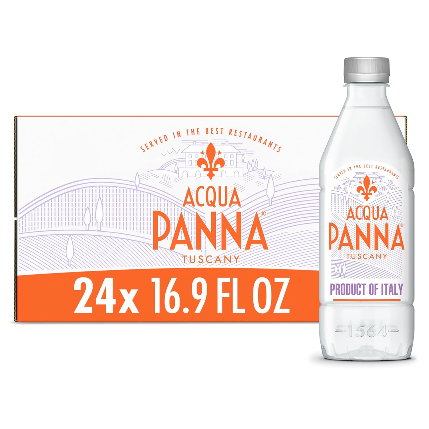 Acqua Panna Natural Spring Water, 33.8 Oz Plastic Bottles (12 Pack)