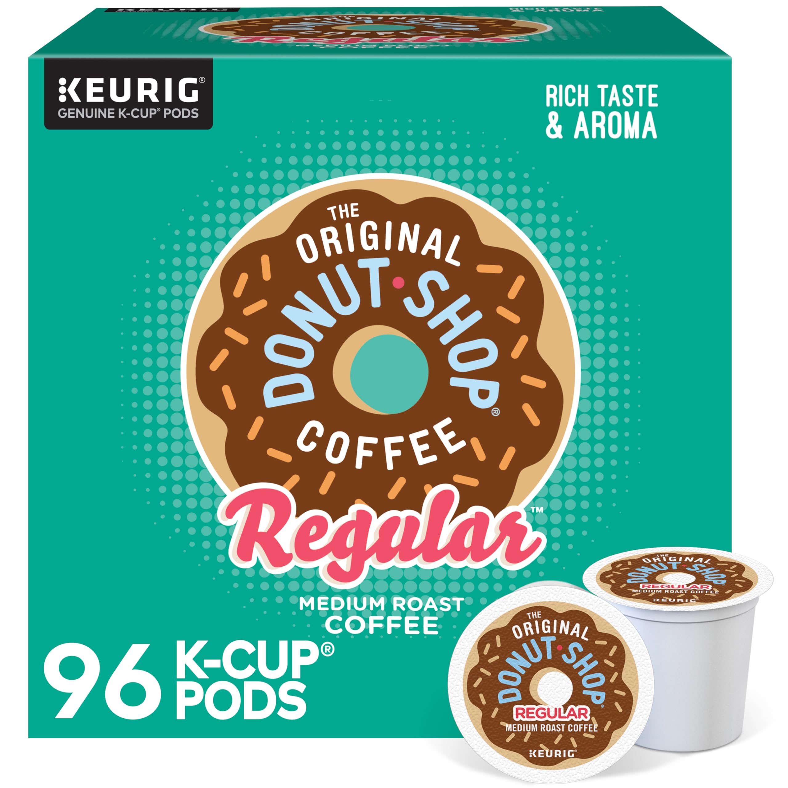 The Original Donut Shop Regular Keurig Single-Serve K-Cup Pods, Medium Roast Coffee, 72 Count