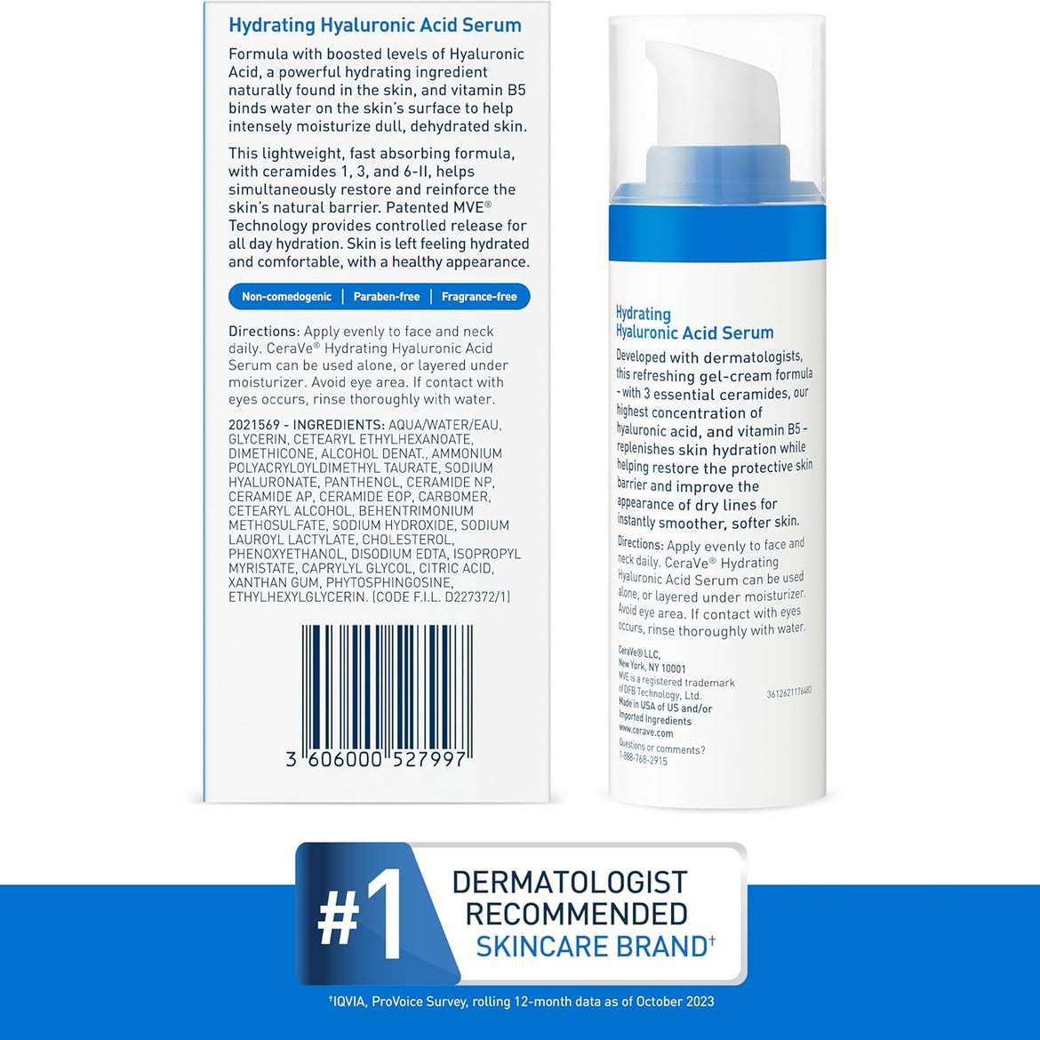 Cerave Hydrating Hyaluronic Acid Serum for Dry Skin 30ml