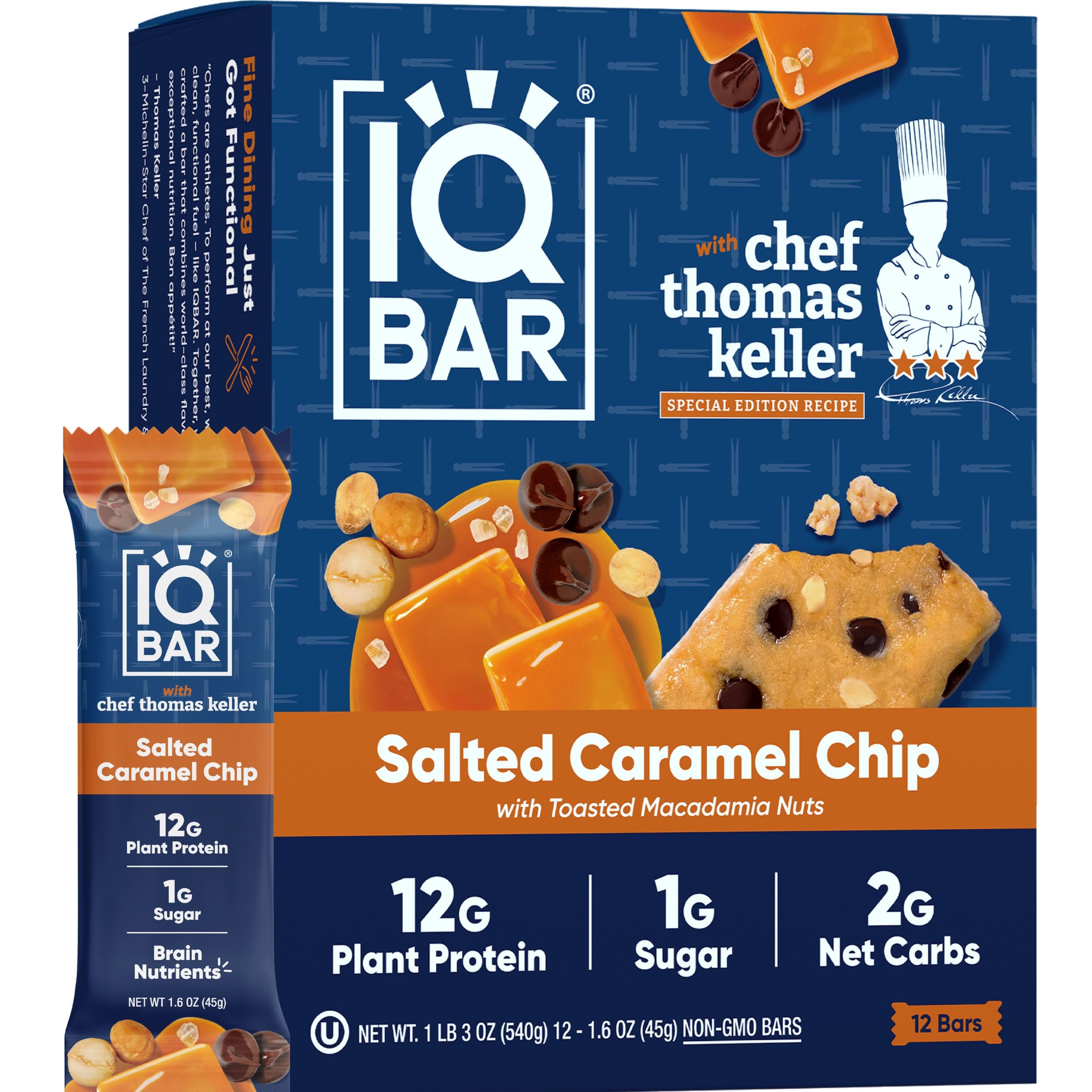 IQBAR Brain and Body Plant Protein Bars - Chocolate Lovers Variety - 36-Count - Keto, Vegan, Low Carb, High Fiber, Gluten Free, Dairy Free, Low Sugar Snack with Nutrients for Focus, Energy, Meal Replacement