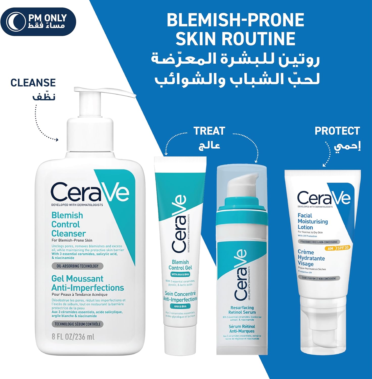 Cerave Resurfacing Retinol Serum To Reduce The Appearance Of Post-Acne Marks And Pores With Retinol, Licorice Root Extract & Niacinamide 30ml