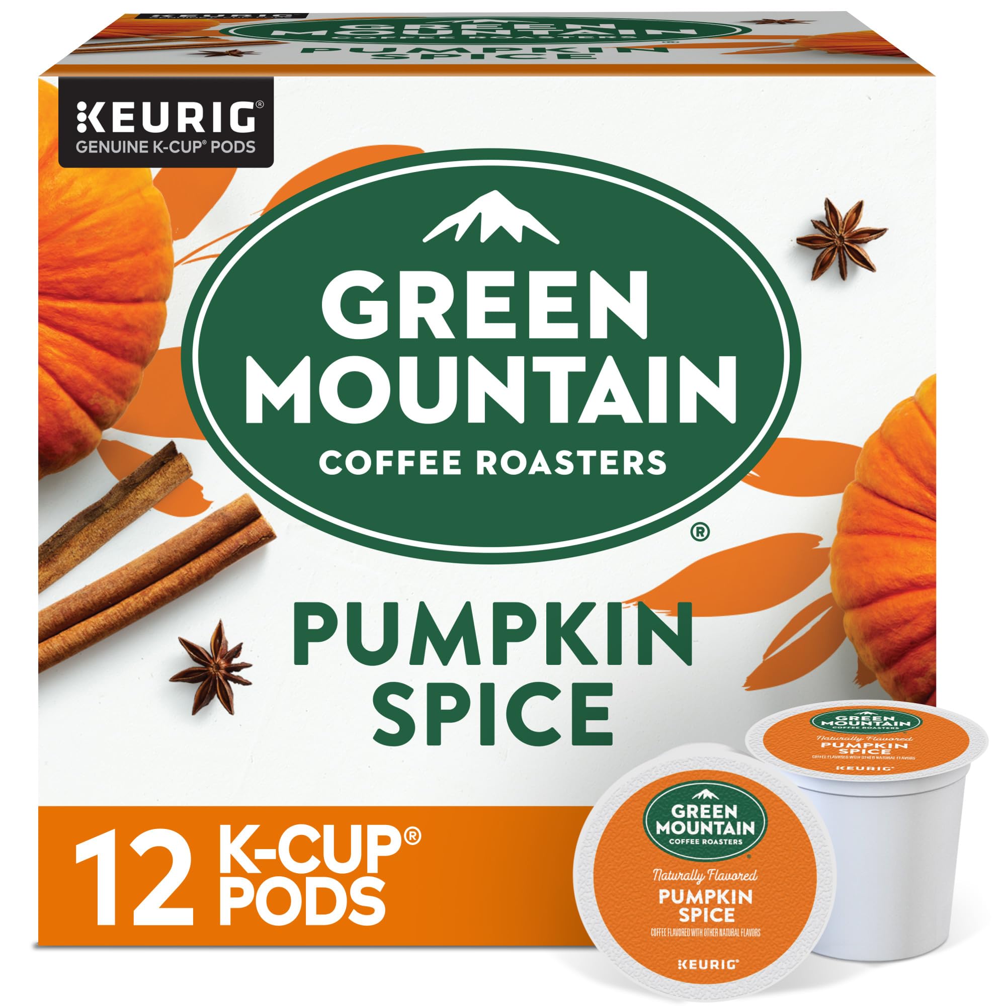 Green Mountain Coffee Roasters Caramel Vanilla Cream Keurig Single-Serve K-Cup pods, Light Roast Coffee, 72 Count