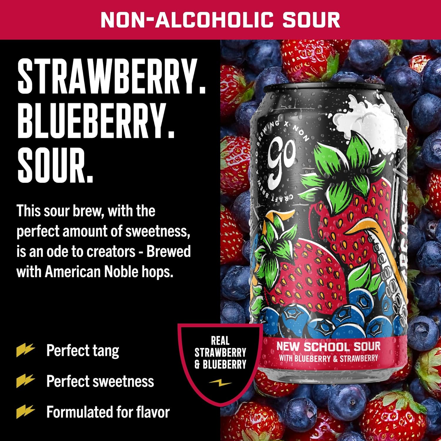 Go Brewing - 12 Mixed Pack - Non-Alcoholic Craft Brew - Small Batch Brew - Classic Ingredients - Non Alcoholic Assorted Variety Pack - Low-Calorie, NA Brew - Ideal for Any Occasion (12 oz, 12 Pack)