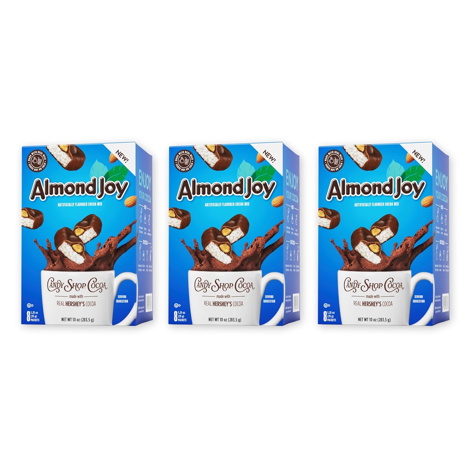 Candy Shop Cocoa HERSHEY'S Milk Chocolate Cocoa Mix, Hot Chocolate, Make Hot or Iced Cocoa, Made With Real Milk, Gluten Free, 1.25 oz packet (24 count)