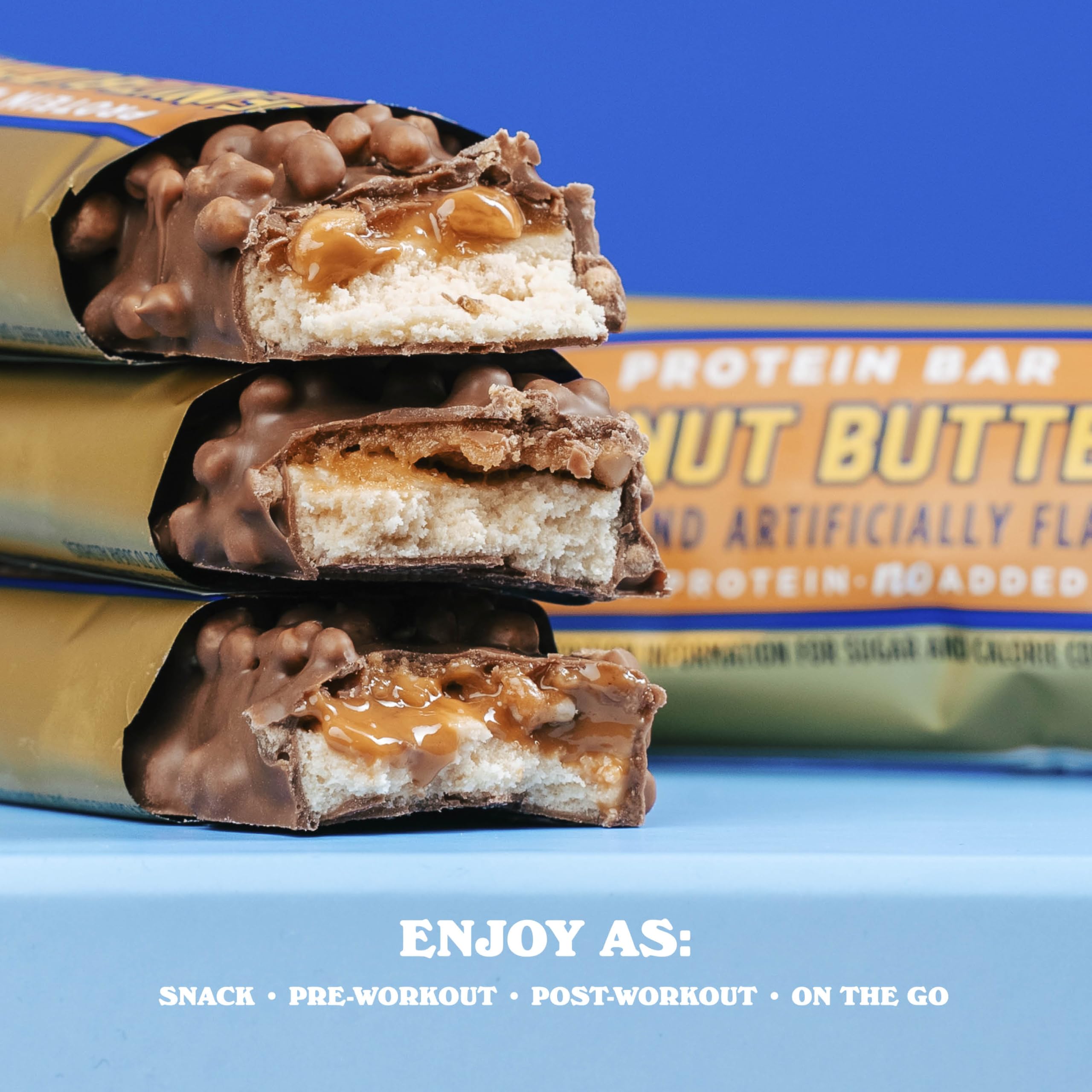 Barebells Protein Bars Salty Peanut - 12 Count, 20g High Protein Treats - Chocolate Nutrition Bar with 1g Total Sugars - On-The-Go Breakfast or Post-Workout Snack