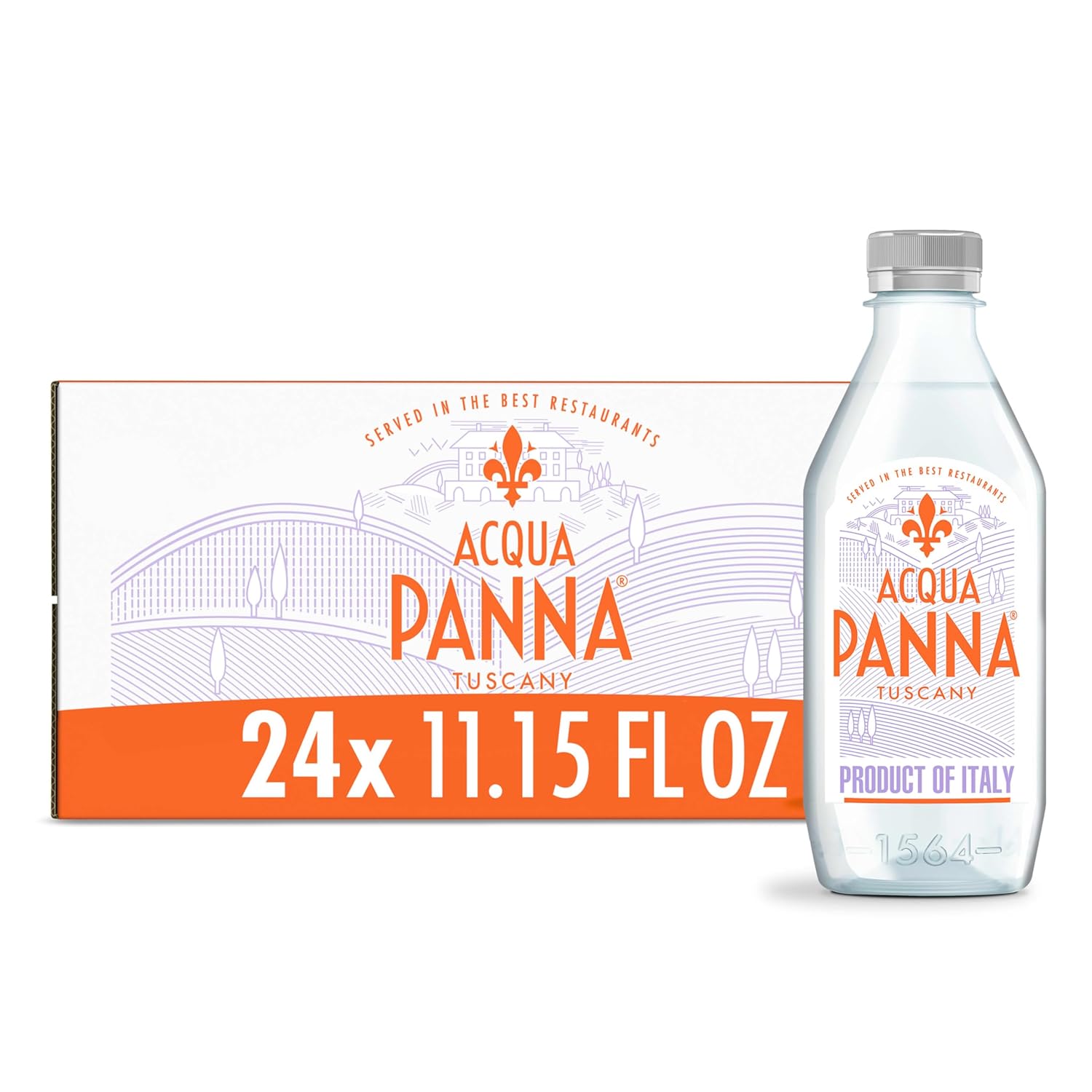 Acqua Panna Natural Spring Water, 33.8 Oz Plastic Bottles (12 Pack)