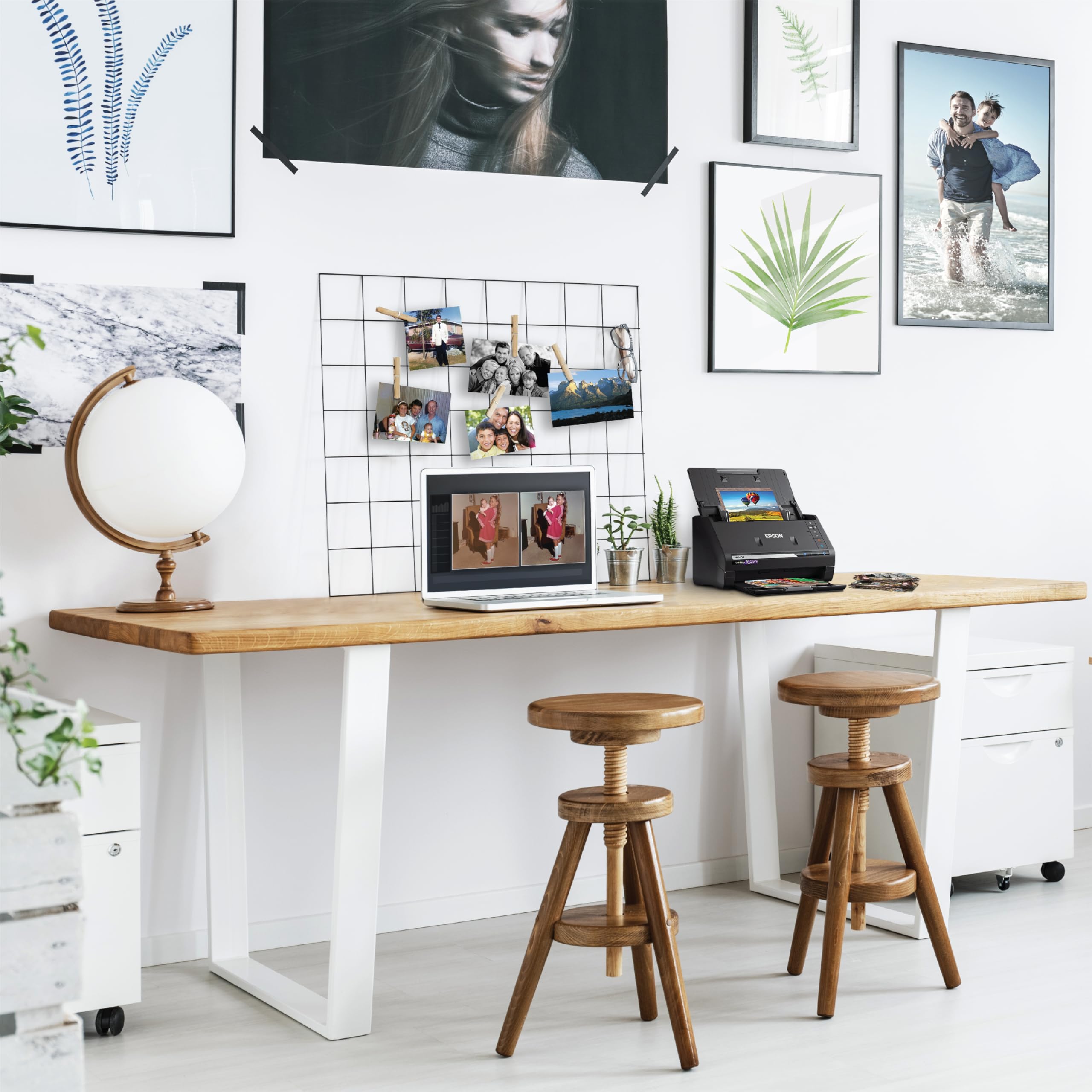 Epson FastFoto FF-680W Wireless High-Speed Duplex Photo and Document Scanner and System with USB Connect and Mobile Scanning