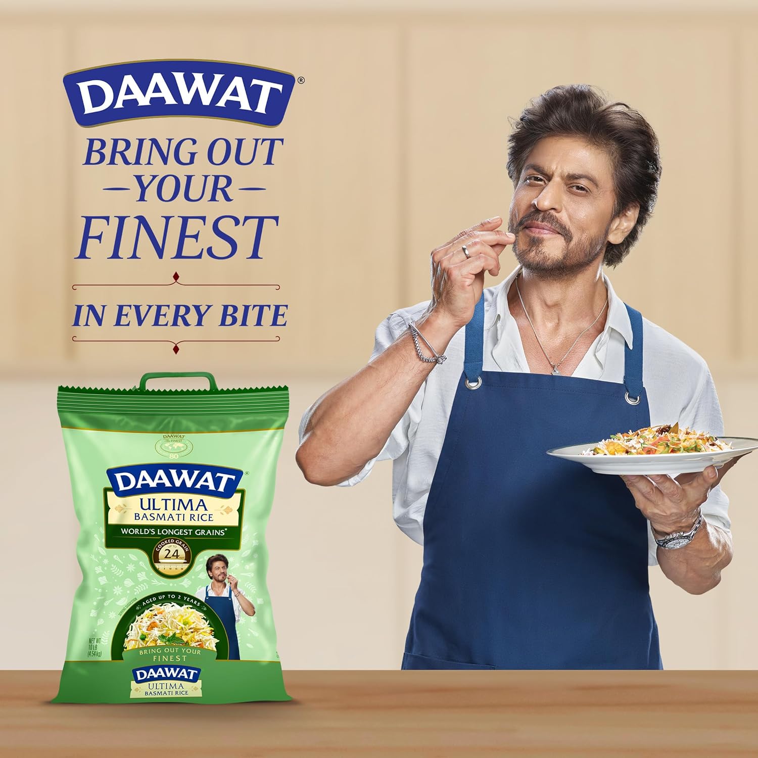 Daawat Ultima Basmati White Rice - Authentic Extra Long Grain Basmati Rice - 10 lb Bag