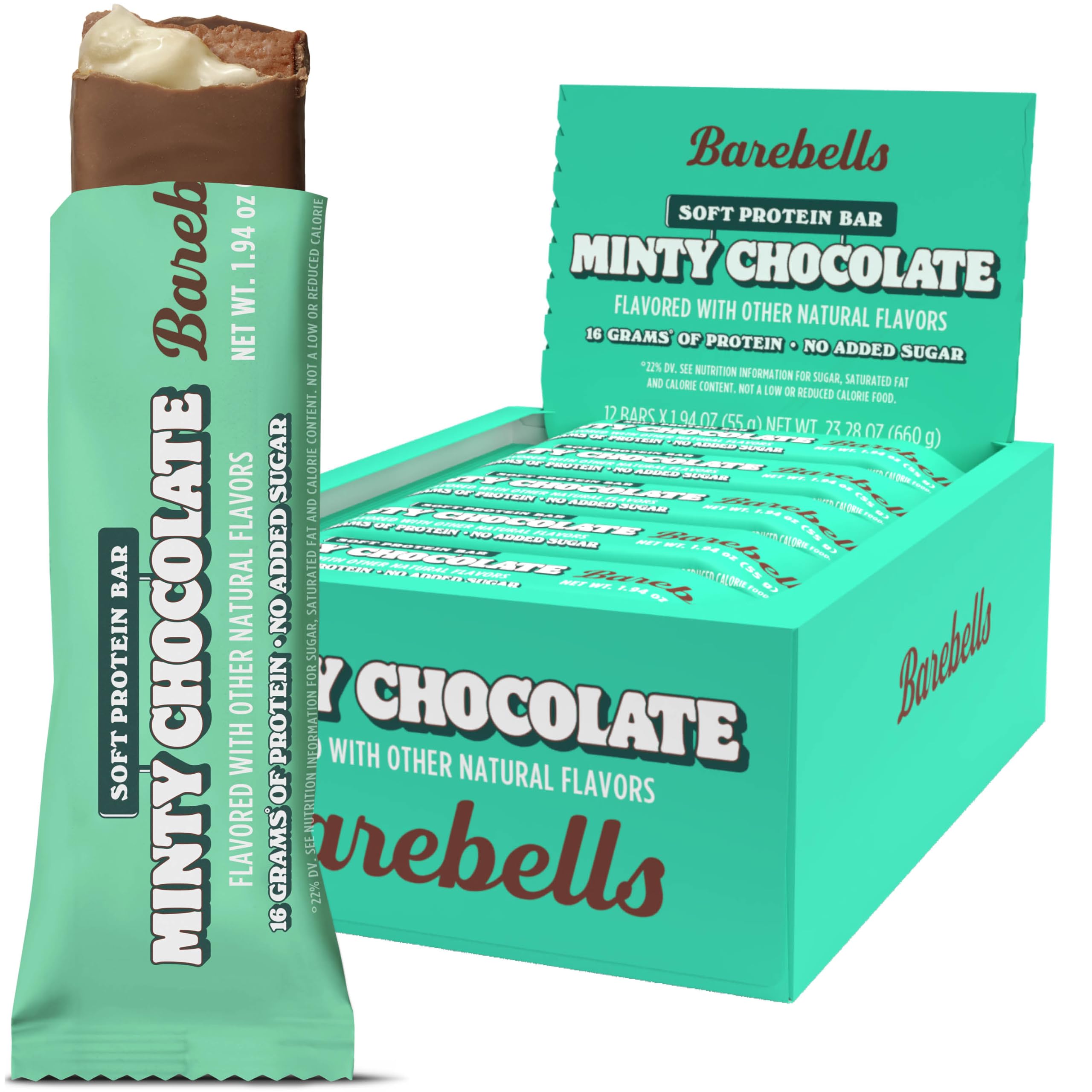 Barebells Protein Bars Salty Peanut - 12 Count, 20g High Protein Treats - Chocolate Nutrition Bar with 1g Total Sugars - On-The-Go Breakfast or Post-Workout Snack