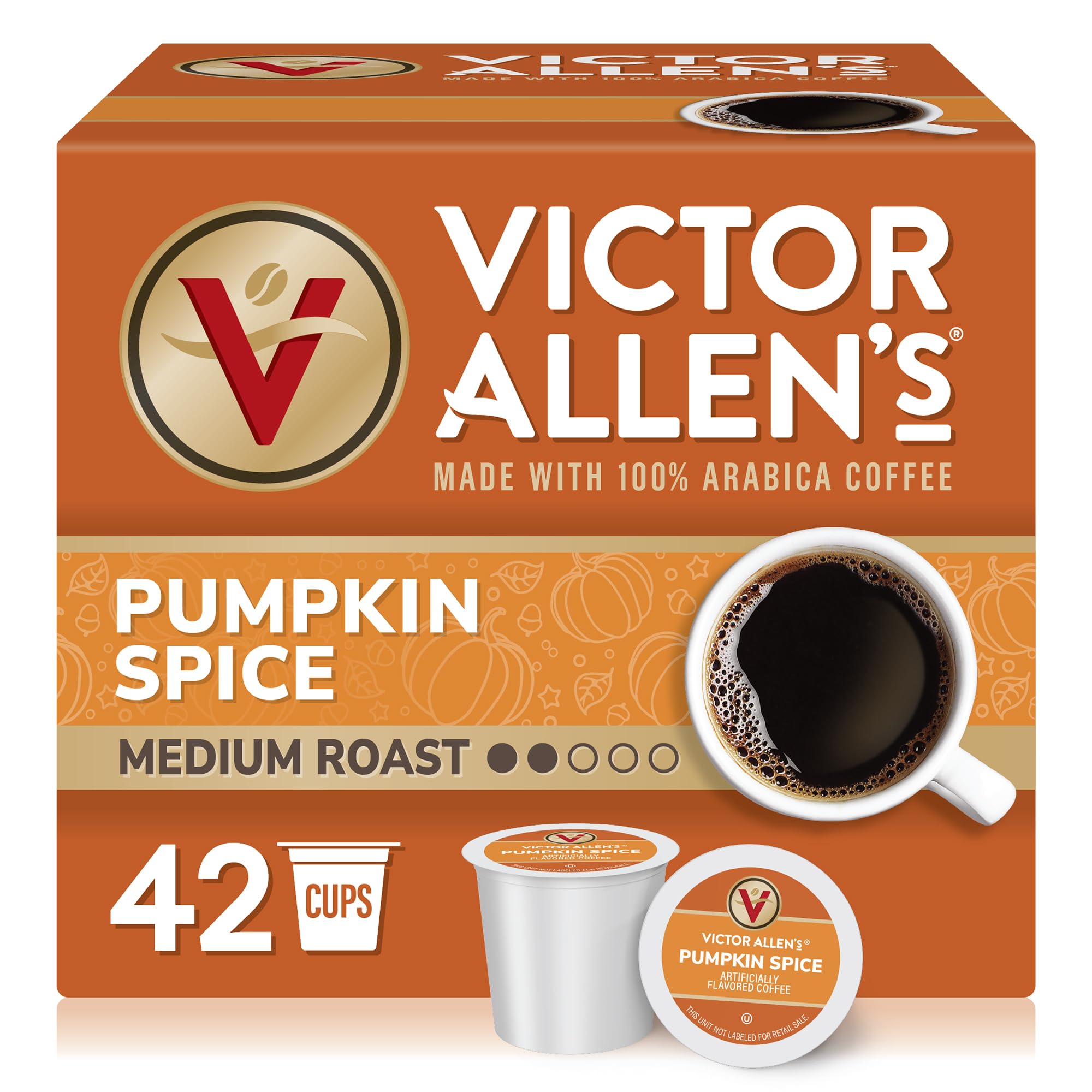 Victor Allen's Coffee Hazelnut Flavored, Medium Roast, 80 Count, Single Serve Coffee Pods for Keurig K-Cup Brewers