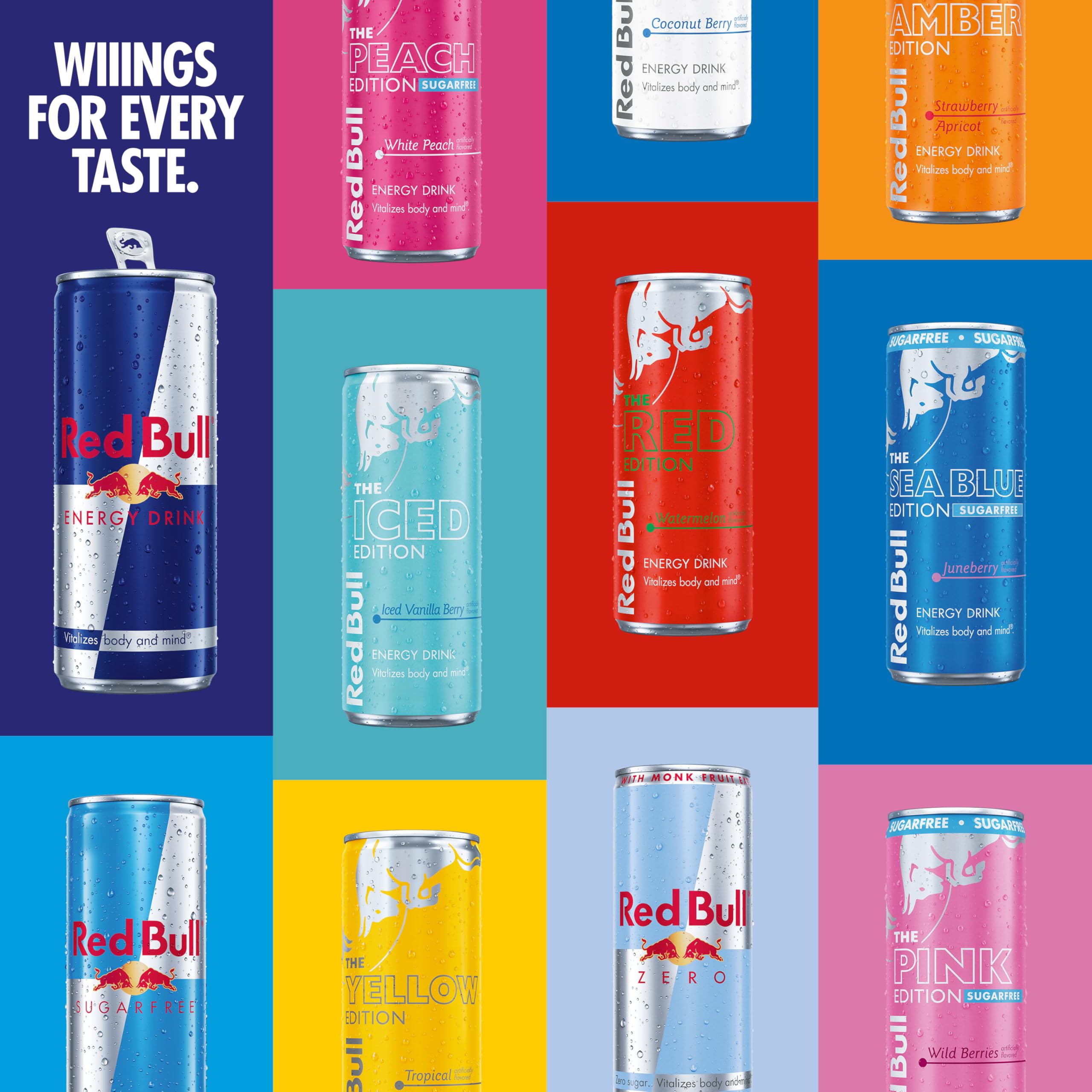 Red Bull Summer Edition Juneberry Energy Drink, 8.4 Fl Oz, 24 Cans