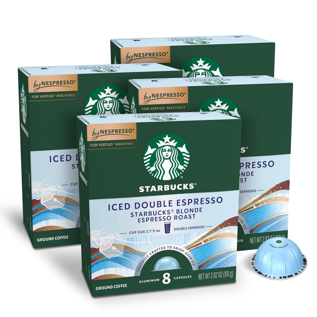 Starbucks by Nespresso Vertuo, Blonde Roast Espresso, 50-count Espresso Pods, Brews, 1.35 oz.