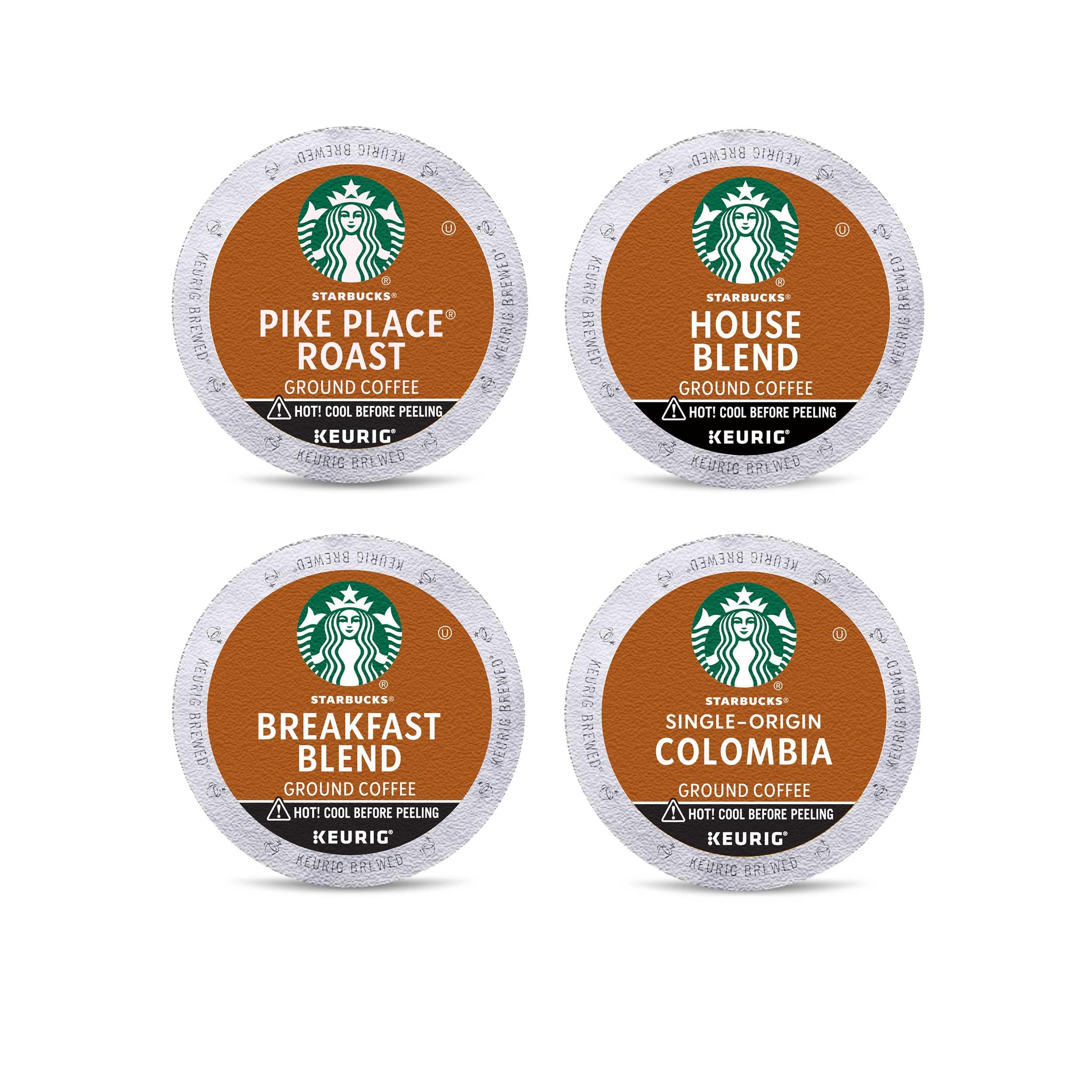 Starbucks K-Cup Coffee Pods, Medium Roast Hot or Iced Coffee, Pike Place Roast, 96 Keurig Pods