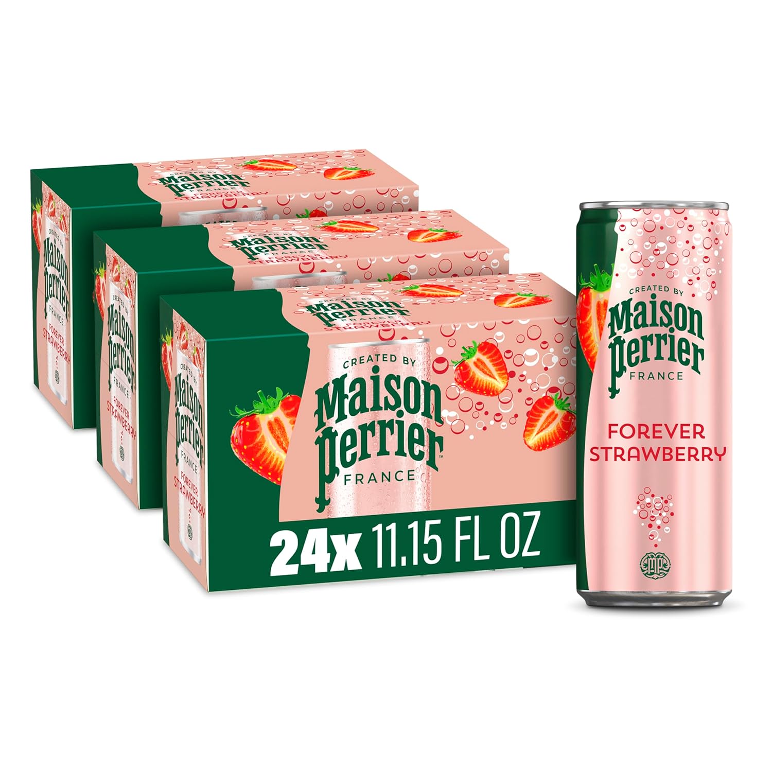 Maison Perrier Ultimate Sparkling Water, 11.15 Fl Oz Cans, 8 Count, 3 Pack