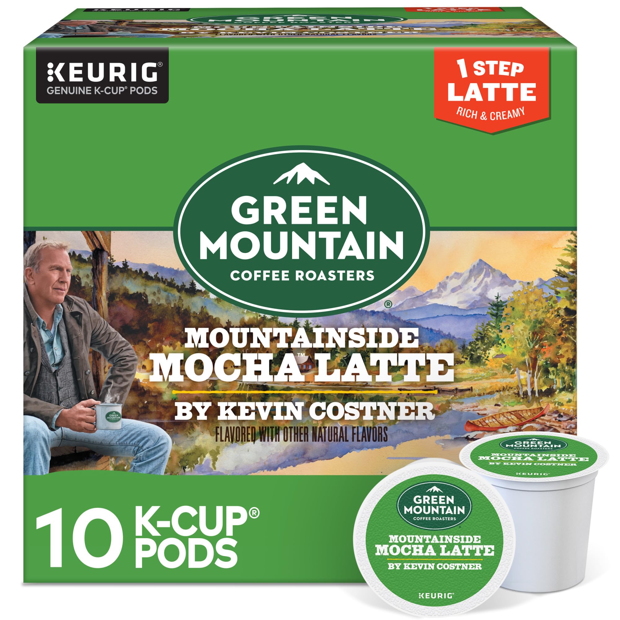 Green Mountain Coffee Roasters Caramel Vanilla Cream Keurig Single-Serve K-Cup pods, Light Roast Coffee, 72 Count