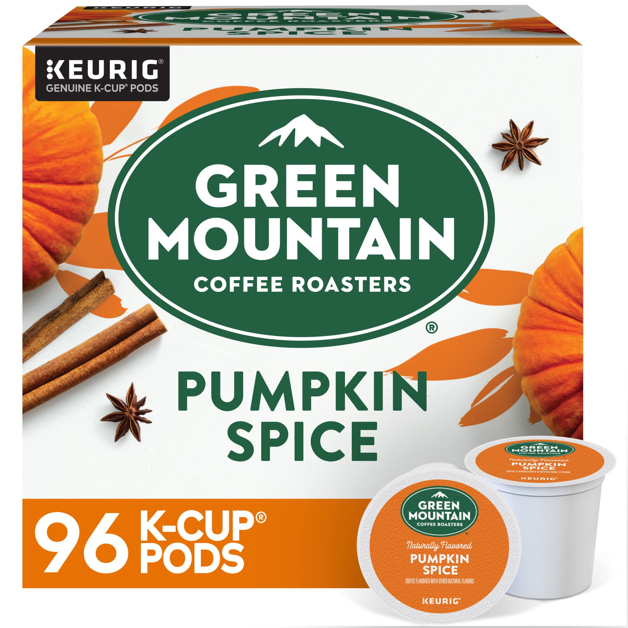 Green Mountain Coffee Roasters Caramel Vanilla Cream Keurig Single-Serve K-Cup pods, Light Roast Coffee, 72 Count