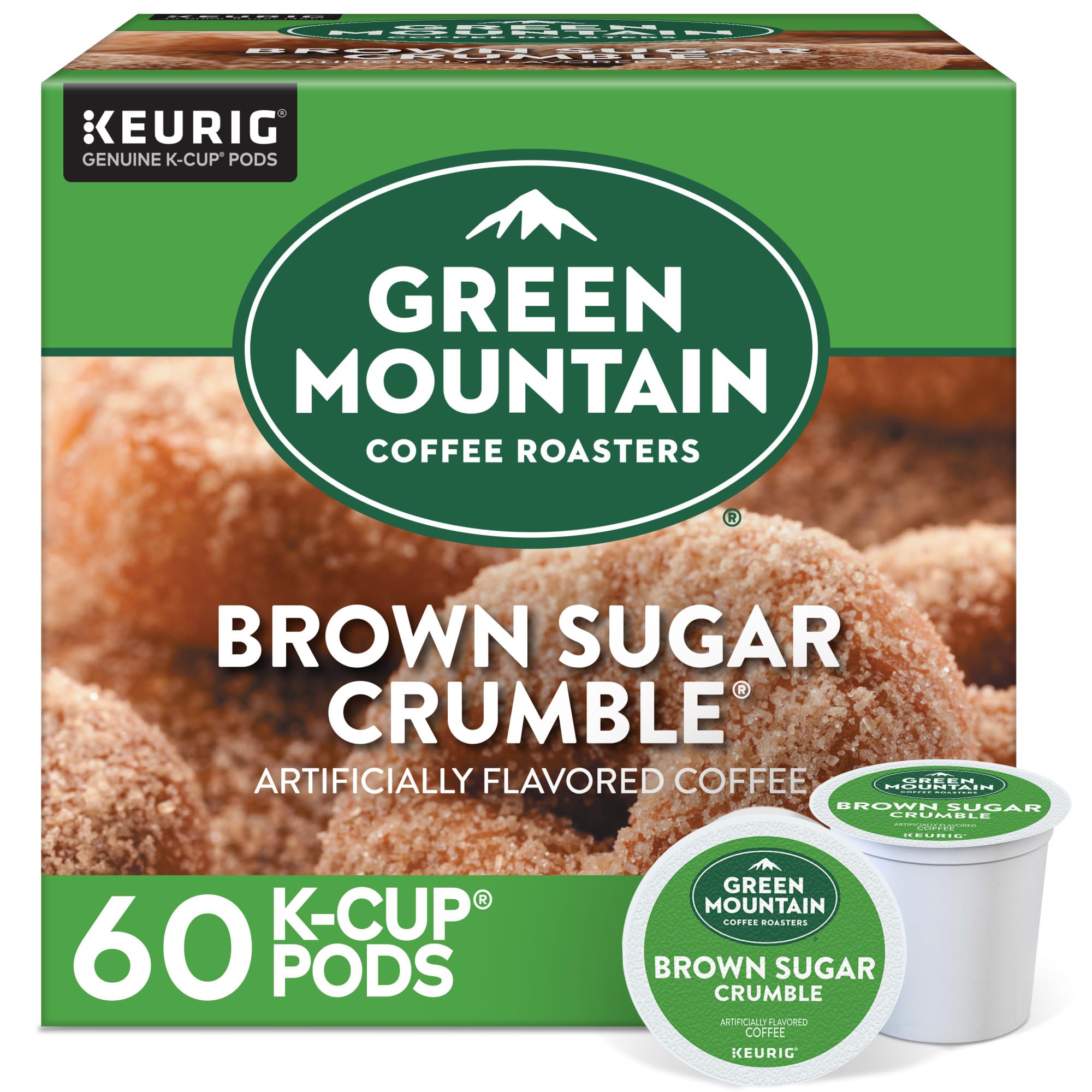 Green Mountain Coffee Roasters Caramel Vanilla Cream Keurig Single-Serve K-Cup pods, Light Roast Coffee, 72 Count