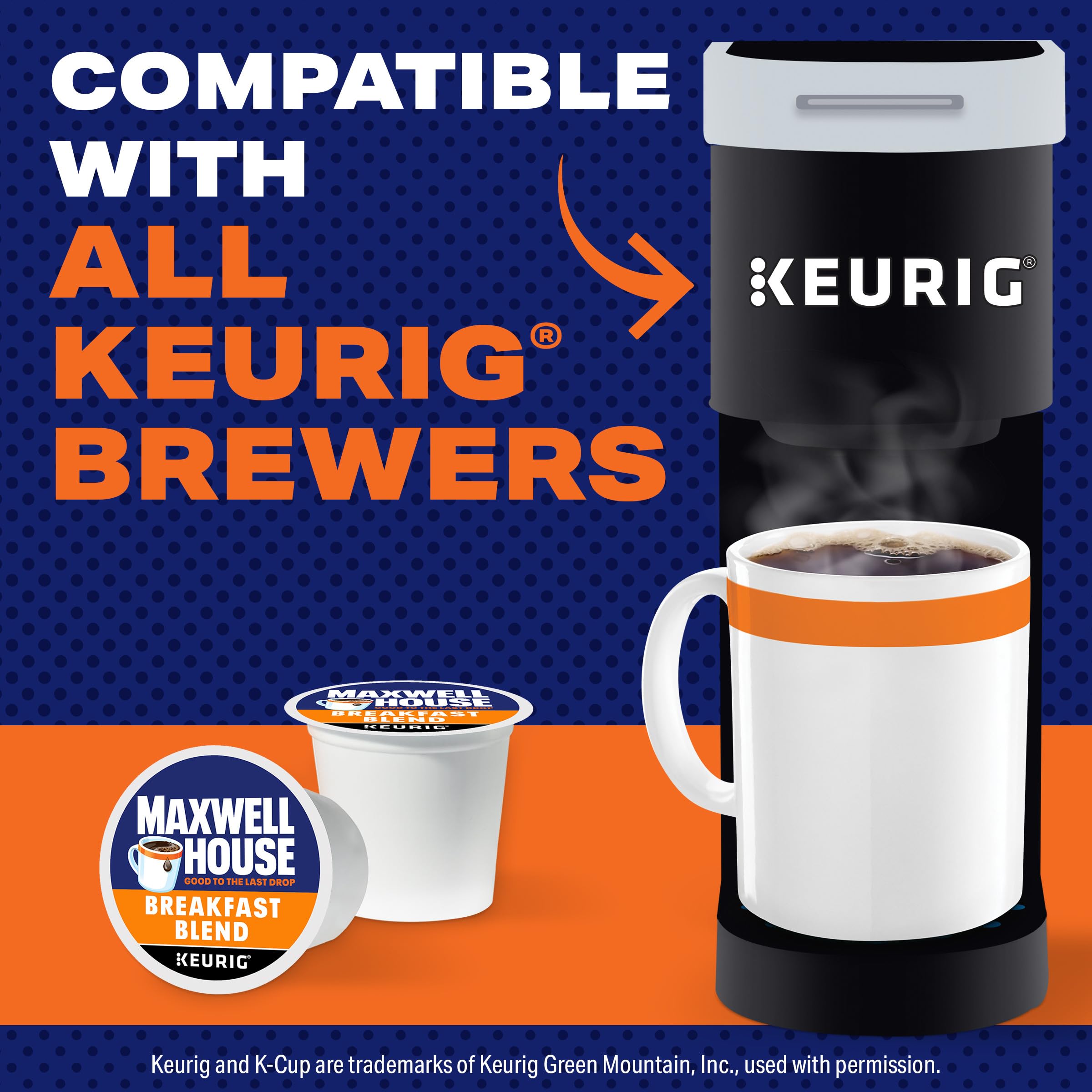 Maxwell House House Blend Medium Roast K-Cup Coffee Pods, 84 ct Box