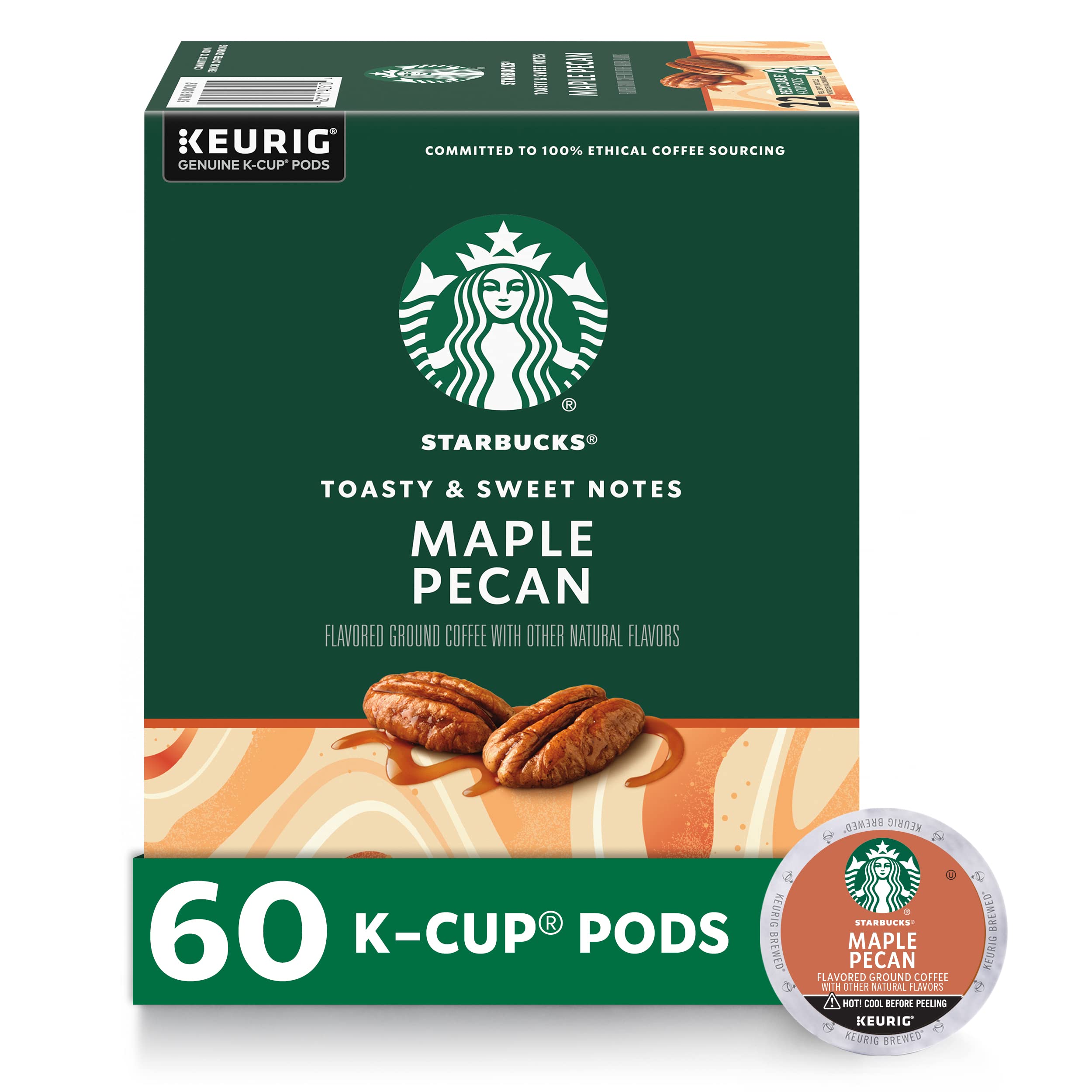 Starbucks K-Cup Coffee Pods, Starbucks Blonde Roast Hot or Iced Coffee, Veranda Blend, 96 Keurig Pods