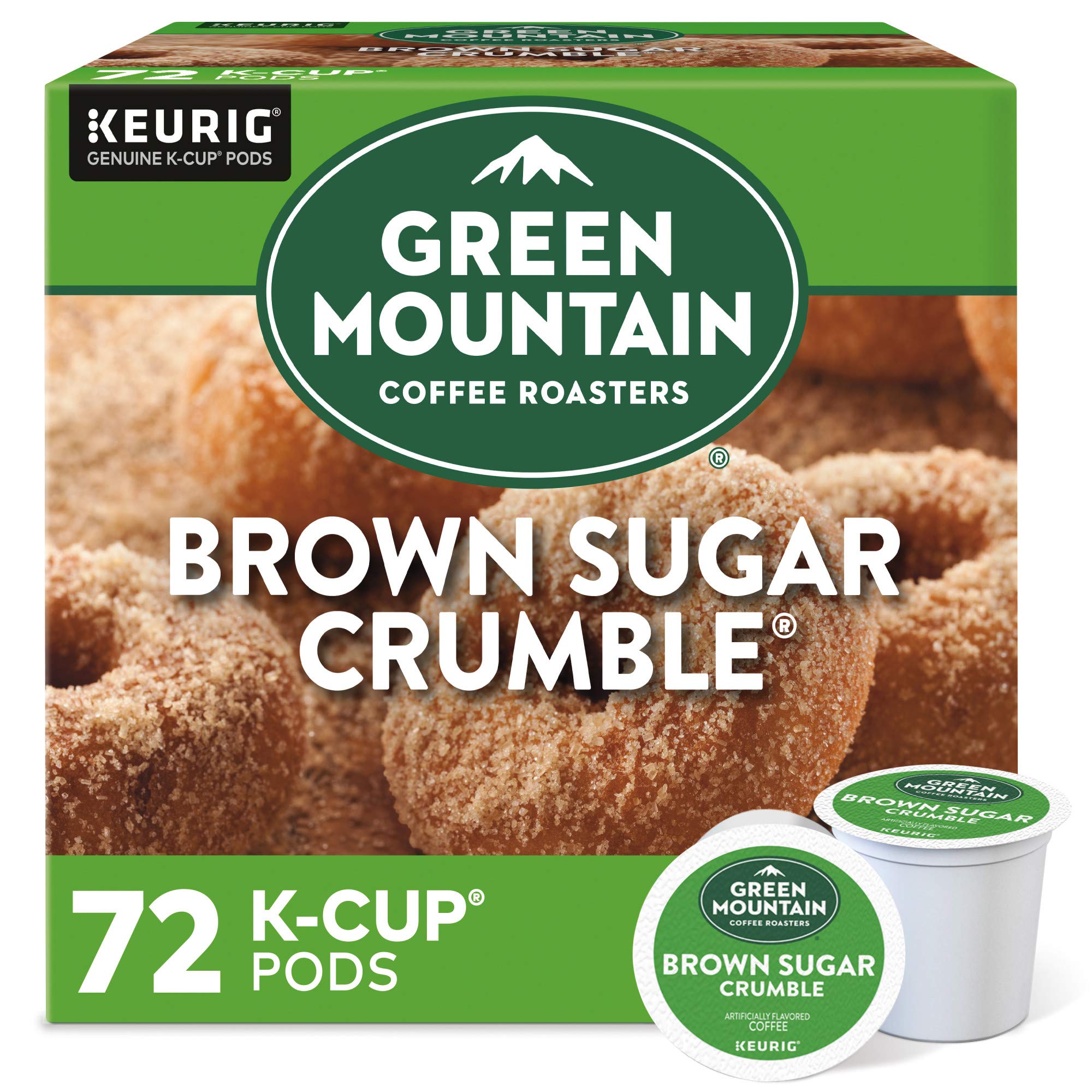 Green Mountain Coffee Roasters Caramel Vanilla Cream Keurig Single-Serve K-Cup pods, Light Roast Coffee, 72 Count