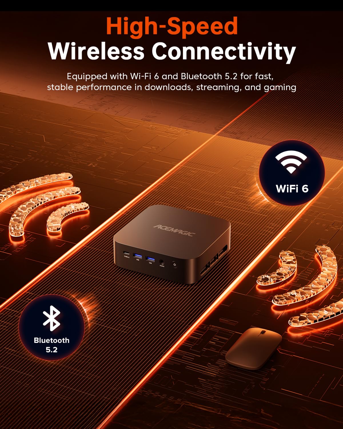 ACEMAGICIAN Matrix Mini M1 Mini PC, Ryzen 7 7735HS, 24GB LPDDR5 512GB NVMe SSD Computers(up to 4.75Ghz), Windows 11 Pro Micro Desktop 4K Triple Display Office(Upgraded 7730U/7430U/5800H)