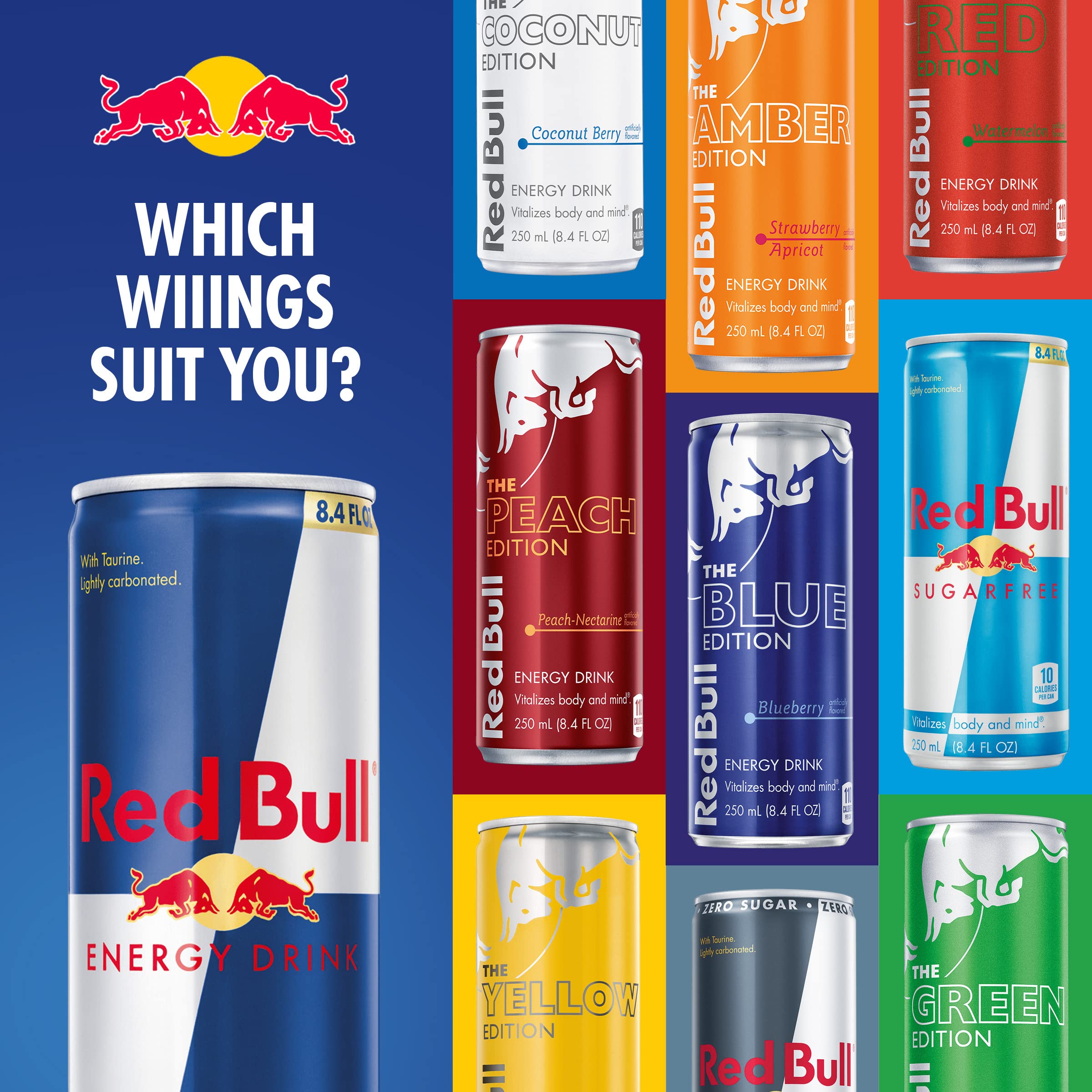 Red Bull Sugar Free Energy Drink with 151mg Caffeine plus Taurine & B Vitamins, 16 Fl Oz, Pack of 12 Cans