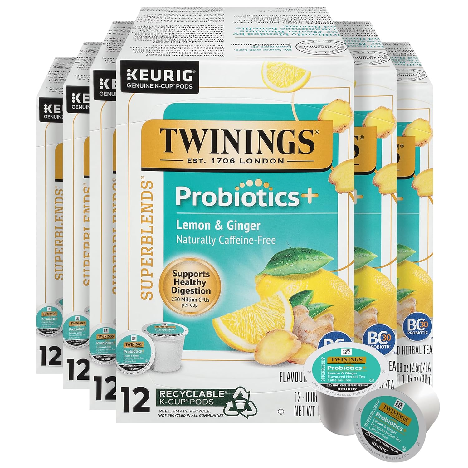 Twinings English Breakfast Black Tea K-Cup Pods for Keurig, 24 Count (Pack of 1), Smooth, Flavourful, Robust, Caffeinated, Enjoy Hot or Iced