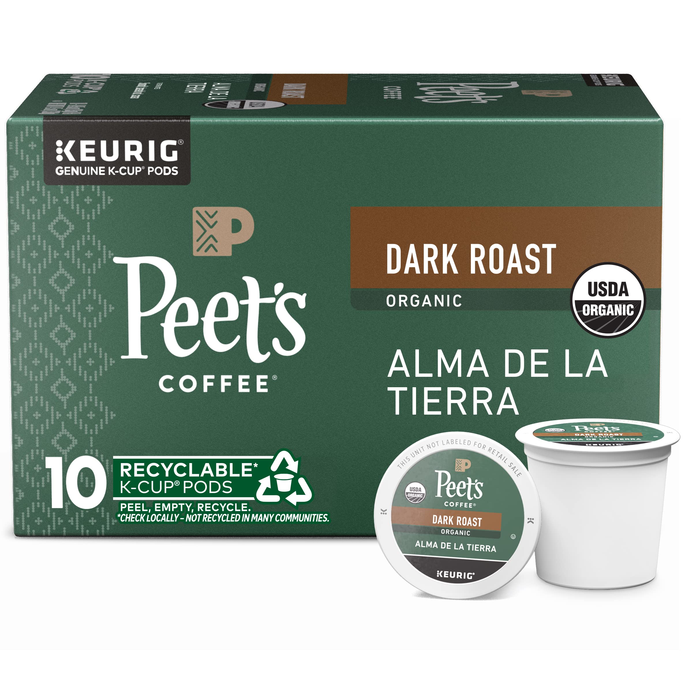 Peet's Coffee, Dark Roast Keurig K-Cup Pods - Major Dickason's Blend 75 Count (1 Box of 75 Pods)