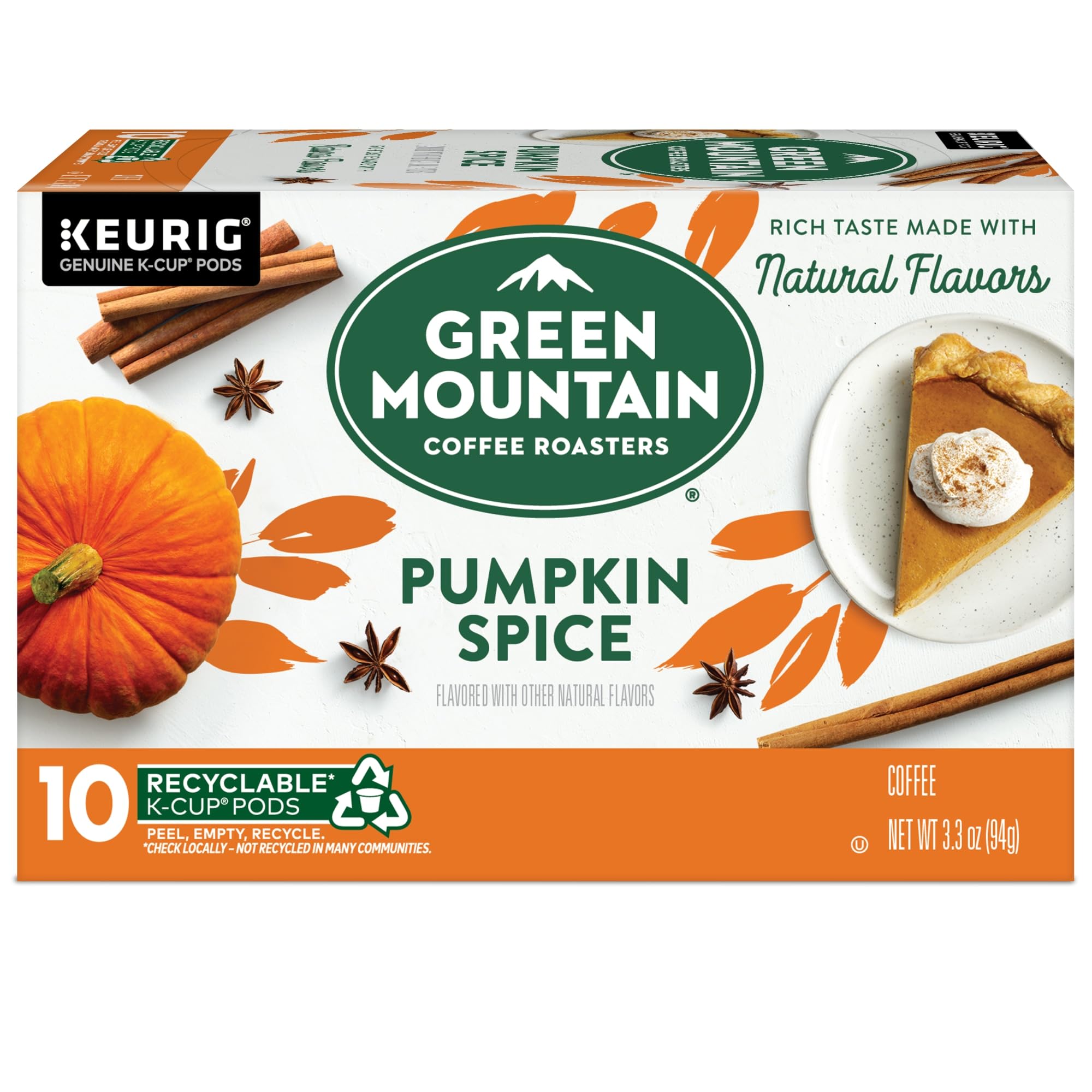 Green Mountain Coffee Roasters Caramel Vanilla Cream Keurig Single-Serve K-Cup pods, Light Roast Coffee, 72 Count