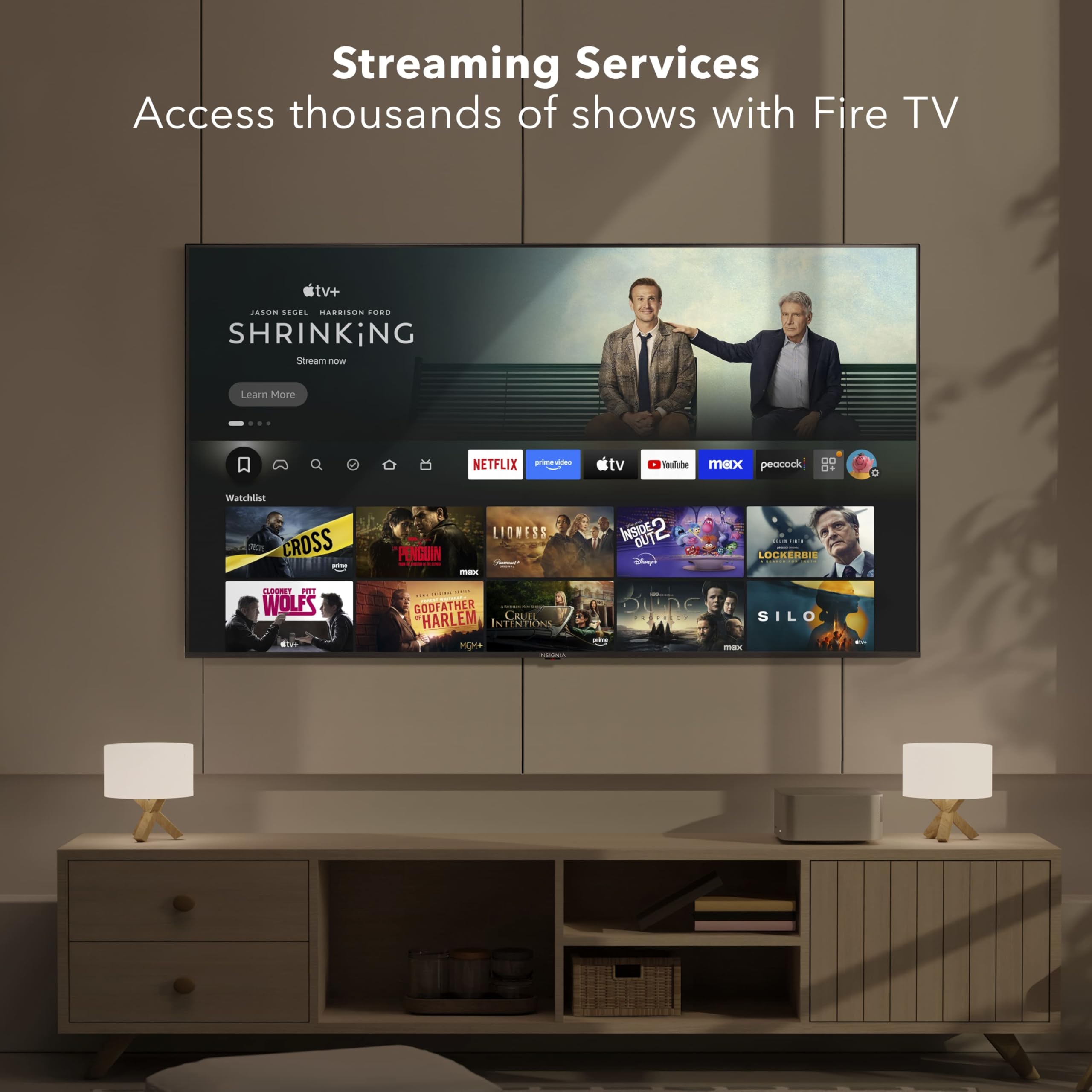 INSIGNIA 65-inch Class QF Series LED 4K UHD QLED Smart Fire TV with Alexa Voice Remote (NS65-UQFL26)