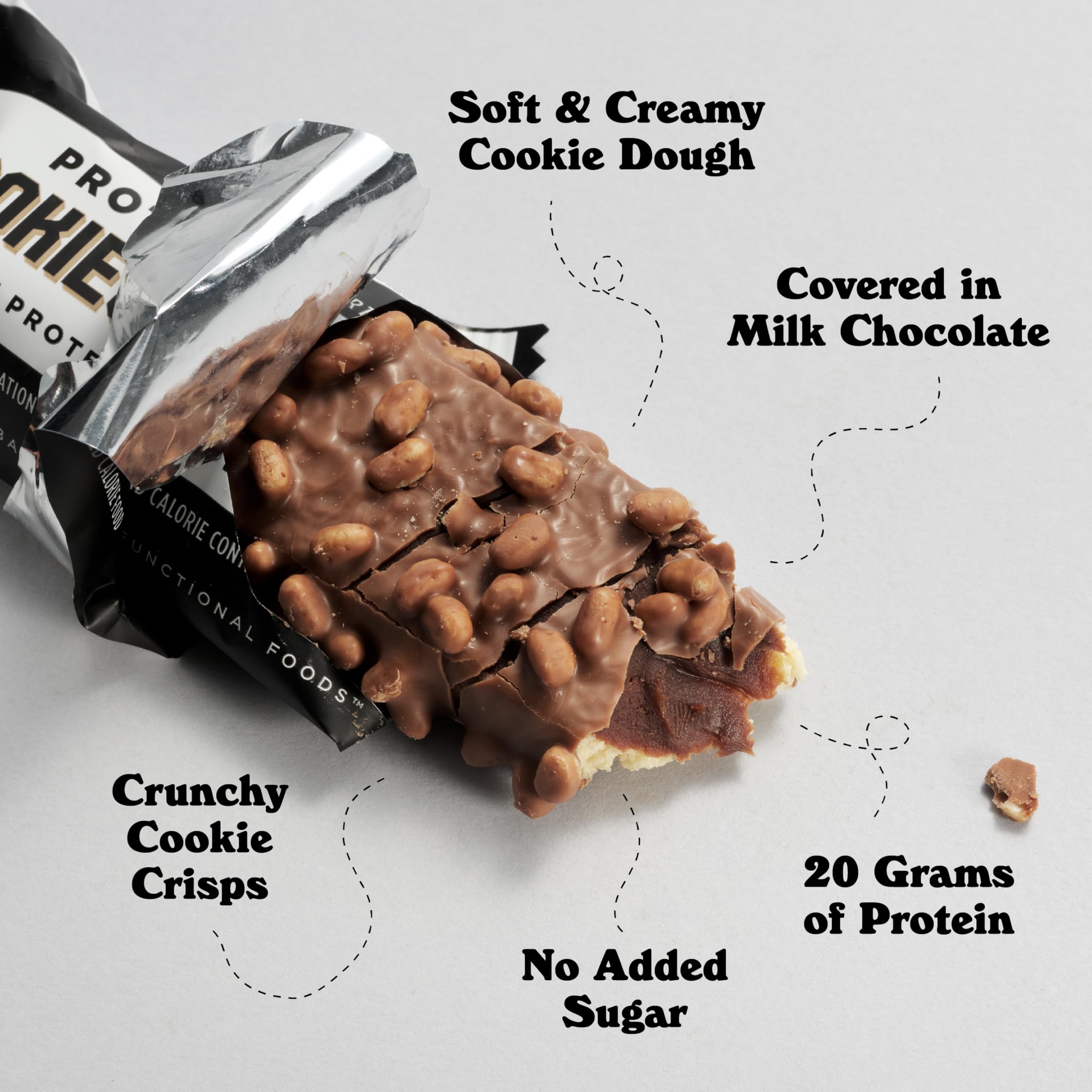Barebells Protein Bars Salty Peanut - 12 Count, 20g High Protein Treats - Chocolate Nutrition Bar with 1g Total Sugars - On-The-Go Breakfast or Post-Workout Snack