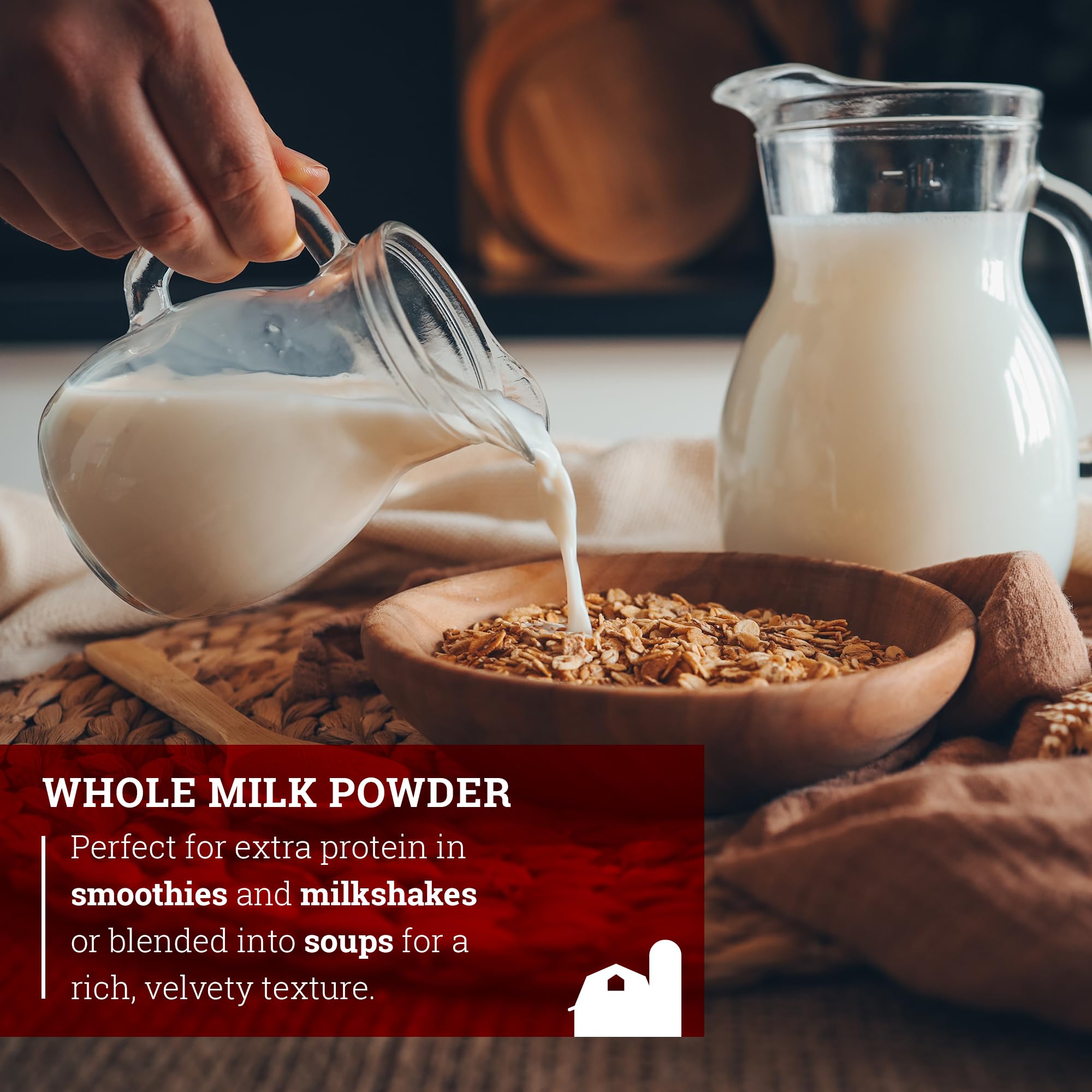 Hoosier Hill Farm Whole Milk Powder, 6LB (Pack of 1)
