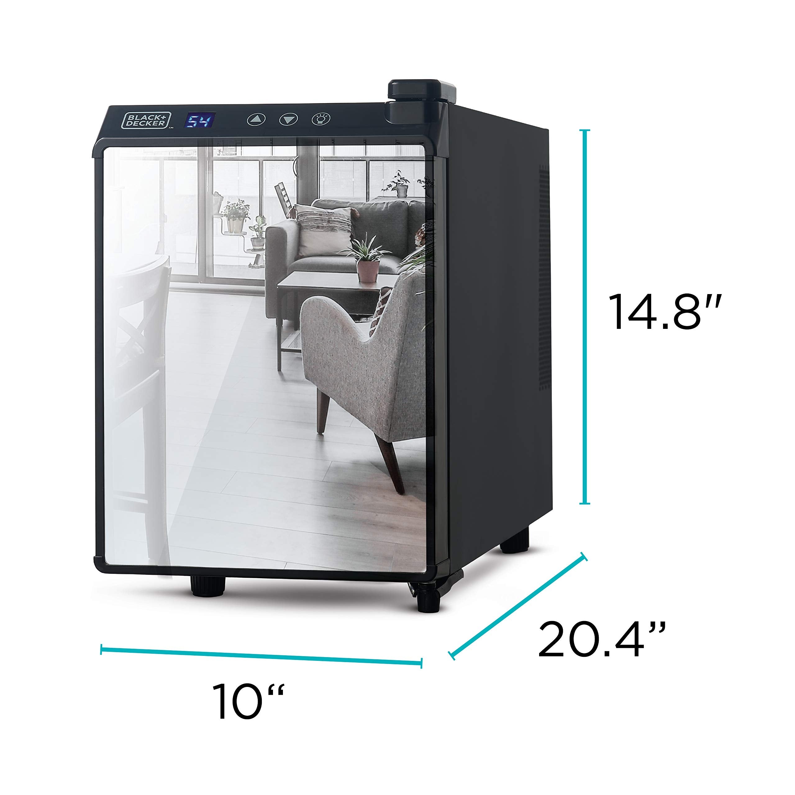 BLACK+DECKER BD60026 Wine Cellar with LED Display (8-Bottle Capacity)