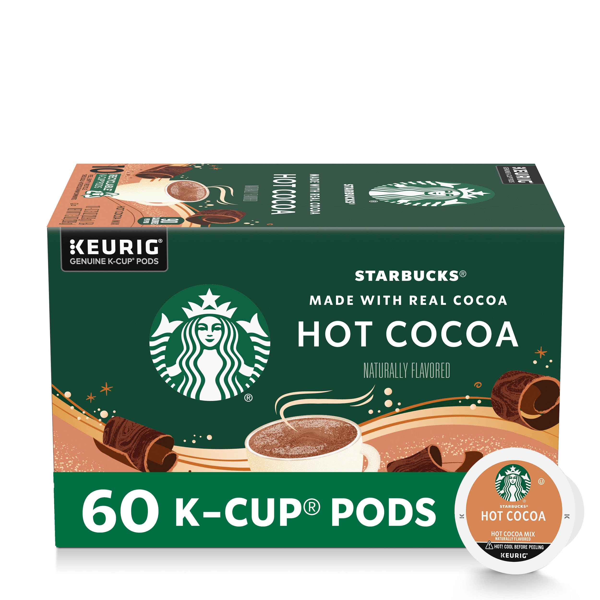 Starbucks K-Cup Coffee Pods, Medium Roast Hot or Iced Coffee, Pike Place Roast, 96 Keurig Pods
