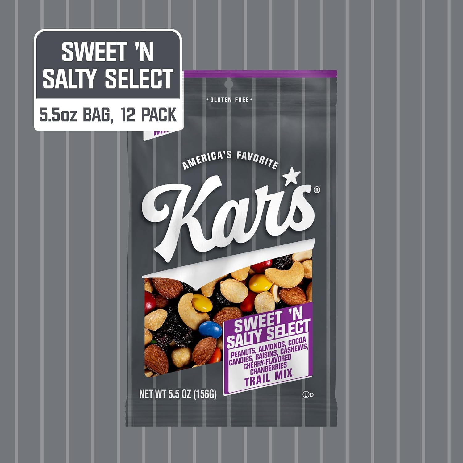 Kar’s Nuts Sweet ‘N Salty Trail Mix, 2 oz Pouch (Pack of 72), Gluten-Free Trail Mix Snack