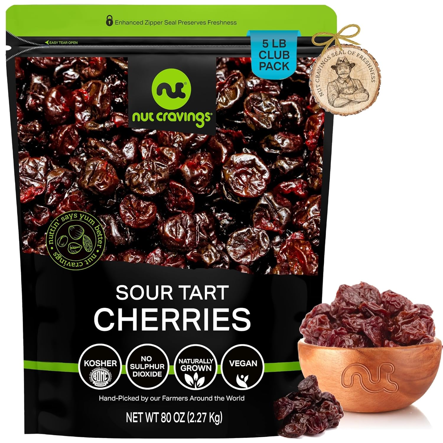 NUT CRAVINGS - Dried California Peaches, No Sugar Added, Unsweetened (16oz, 1 LB) Sweet Healthy Snack, Vegan, Kosher, Resealable Bag