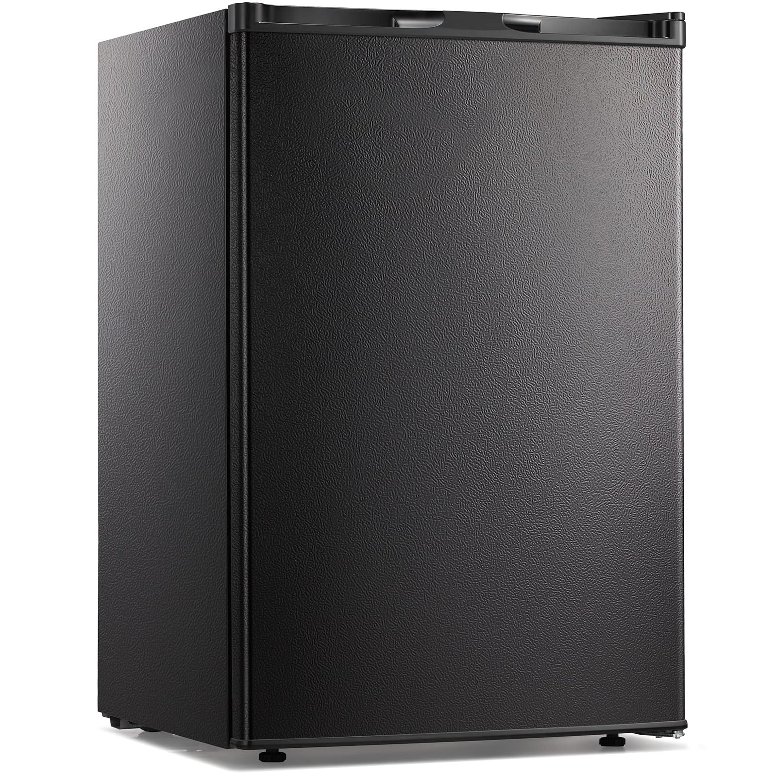 Kismile Small Freezer Upright, 3.0 Cu.ft Mini Freezer with Adjustable Thermostat, Removable Shelves, Reversible Single Door, Stand Up Freezer for Bedroom/Home/Dorms/Apartment (Stainless Steel)