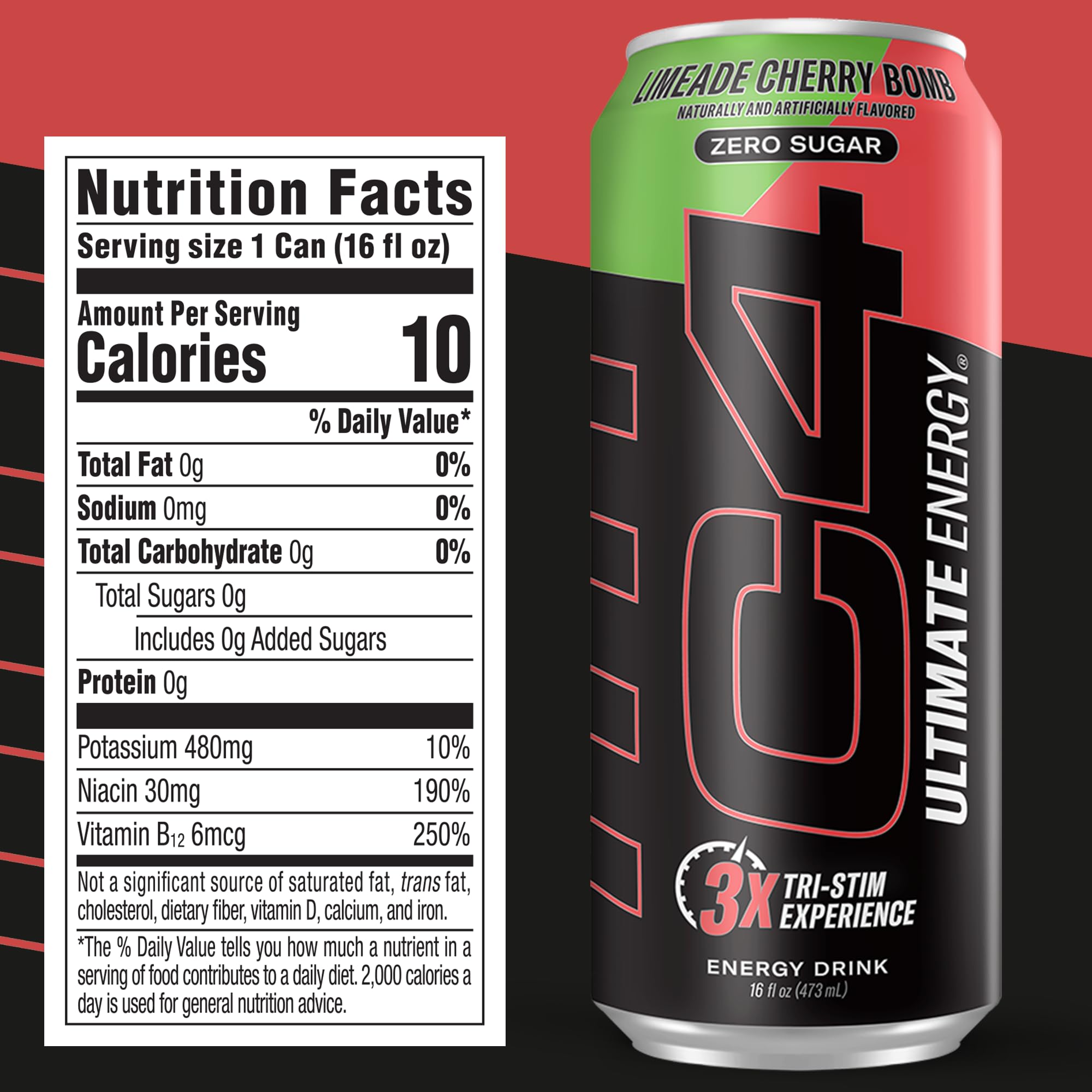 Cellucor C4 Ultimate | Pre Workout Sugar Free Energy Drink | Tri-Stim Experience with 300mg Caffeine + TeaCrine + Dynamine | Fruit Punch | 16oz (Pack of 12)