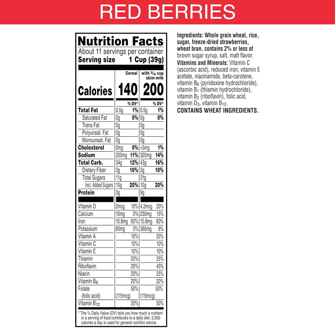 Kellogg's Special K Breakfast Cereal, Family Breakfast, Fiber Cereal, Family Size, Red Berries (3 Boxes)