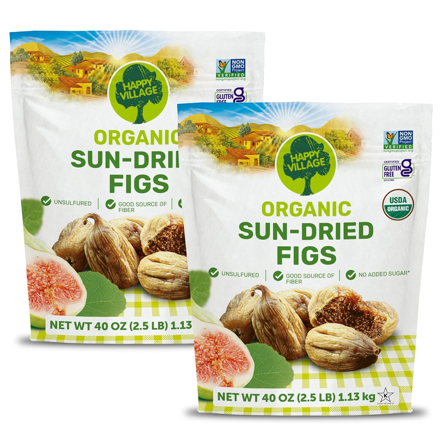 Happy Village Organic Whole Dried Strawberries, 18 OZ Resealable Pack- Soft & Juicy, Kosher, Non-GMO, No Refined Sugar, Apple Juice Infused Dried Strawberry