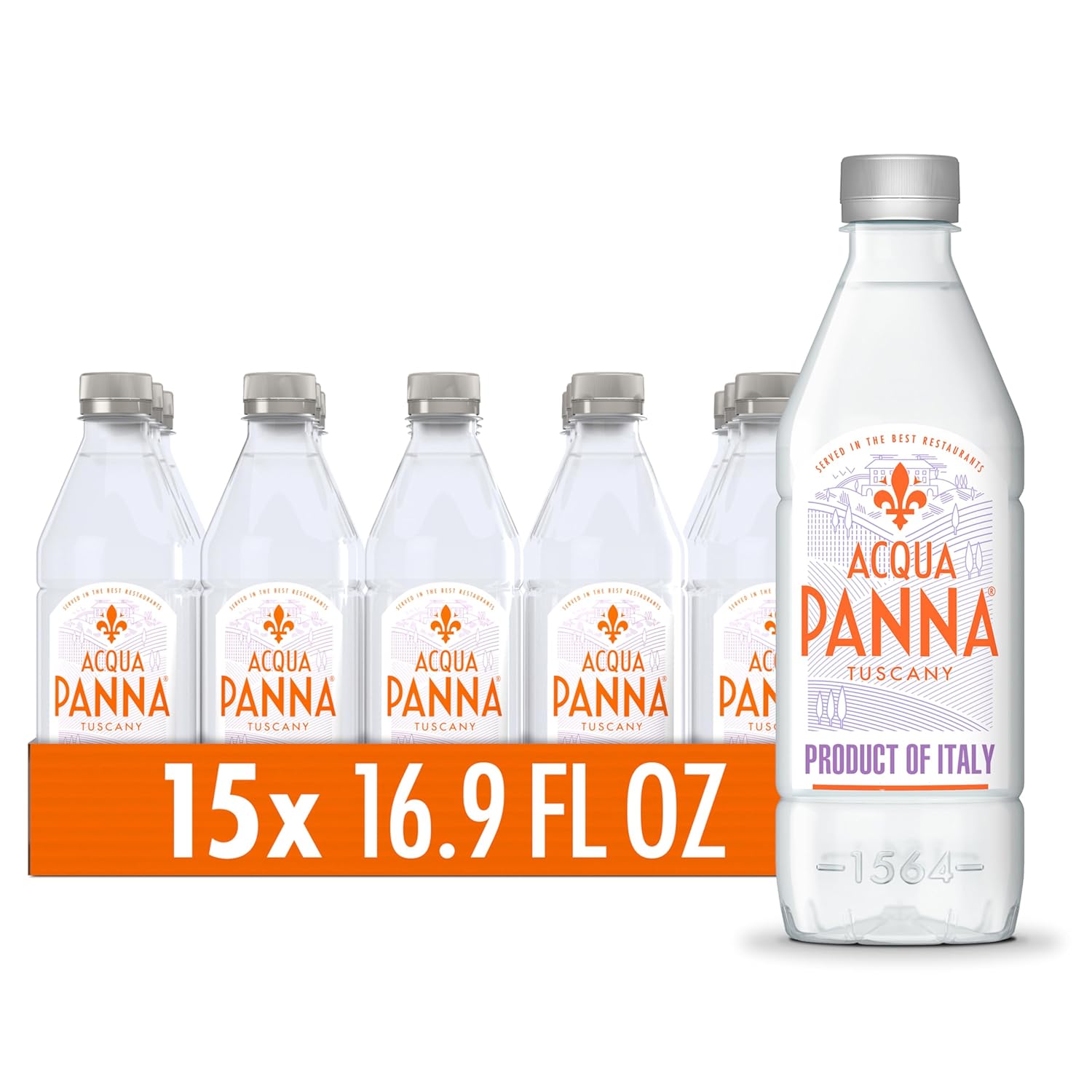 Acqua Panna Natural Spring Water, 33.8 Oz Plastic Bottles (12 Pack)
