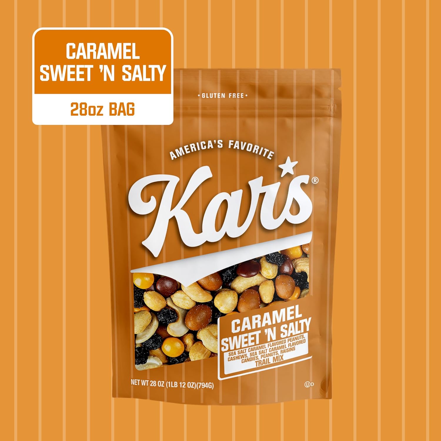 Kar’s Nuts Sweet ‘N Salty Trail Mix, 2 oz Pouch (Pack of 72), Gluten-Free Trail Mix Snack