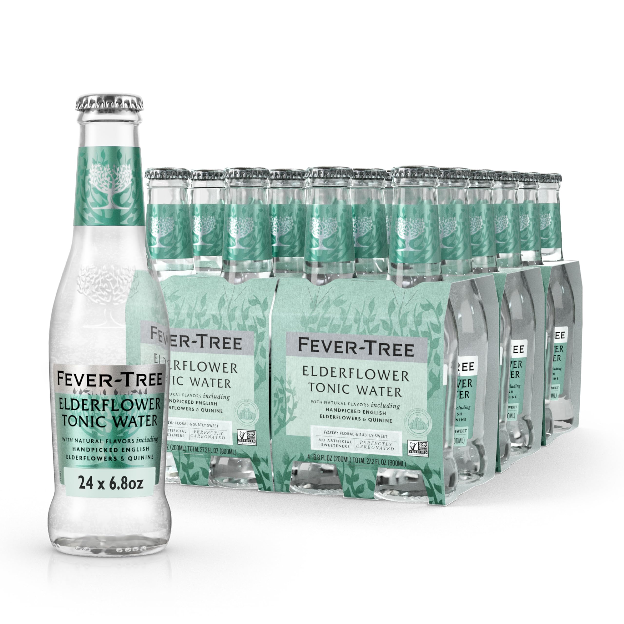 Fever Tree Tonic Water - Premium Quality Mixer - Refreshing Beverage for Cocktails & Mocktails. Naturally Sourced Ingredients, No Artificial Sweeteners or Colors - 150 ML Cans - Pack of 24