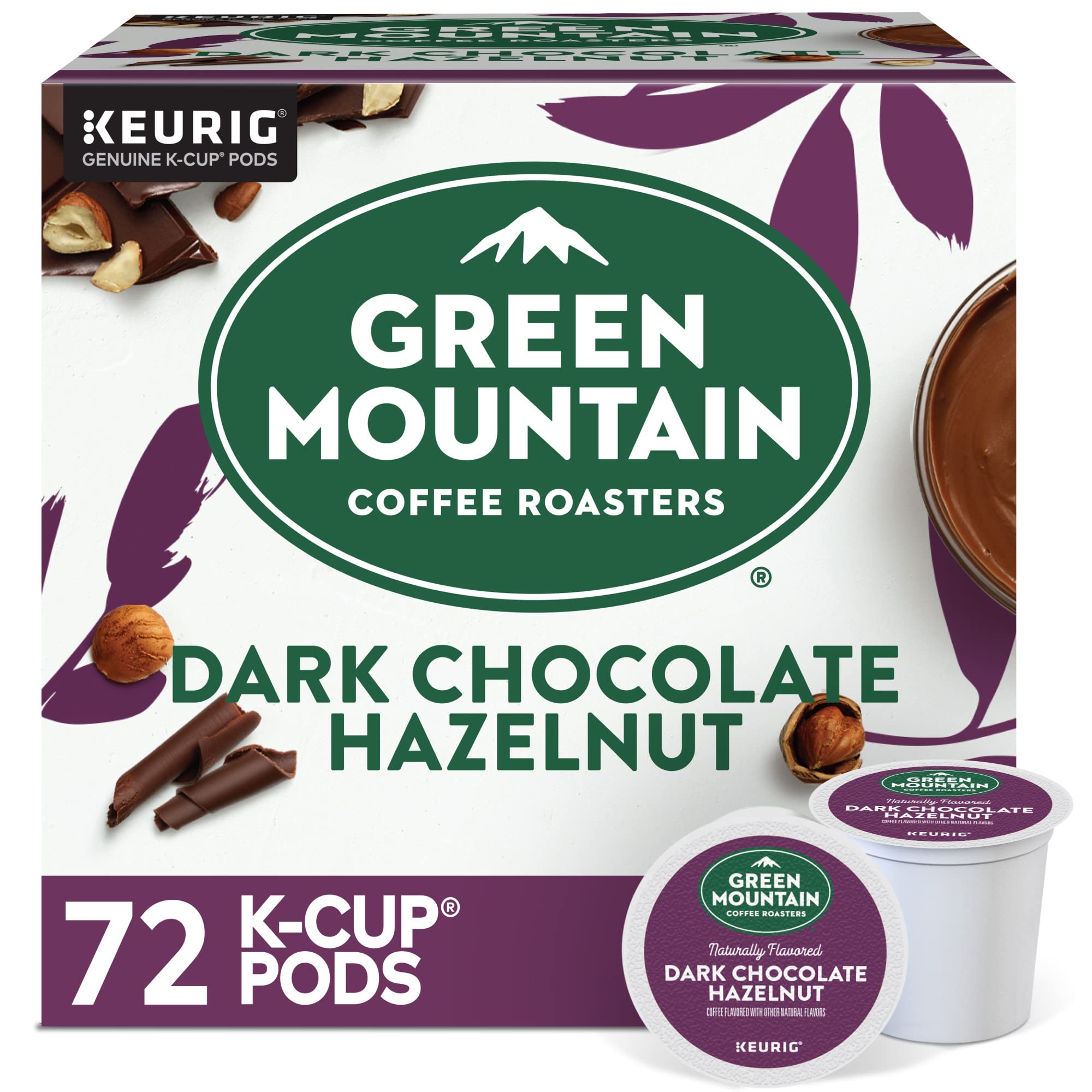 Green Mountain Coffee Roasters Caramel Vanilla Cream Keurig Single-Serve K-Cup pods, Light Roast Coffee, 72 Count